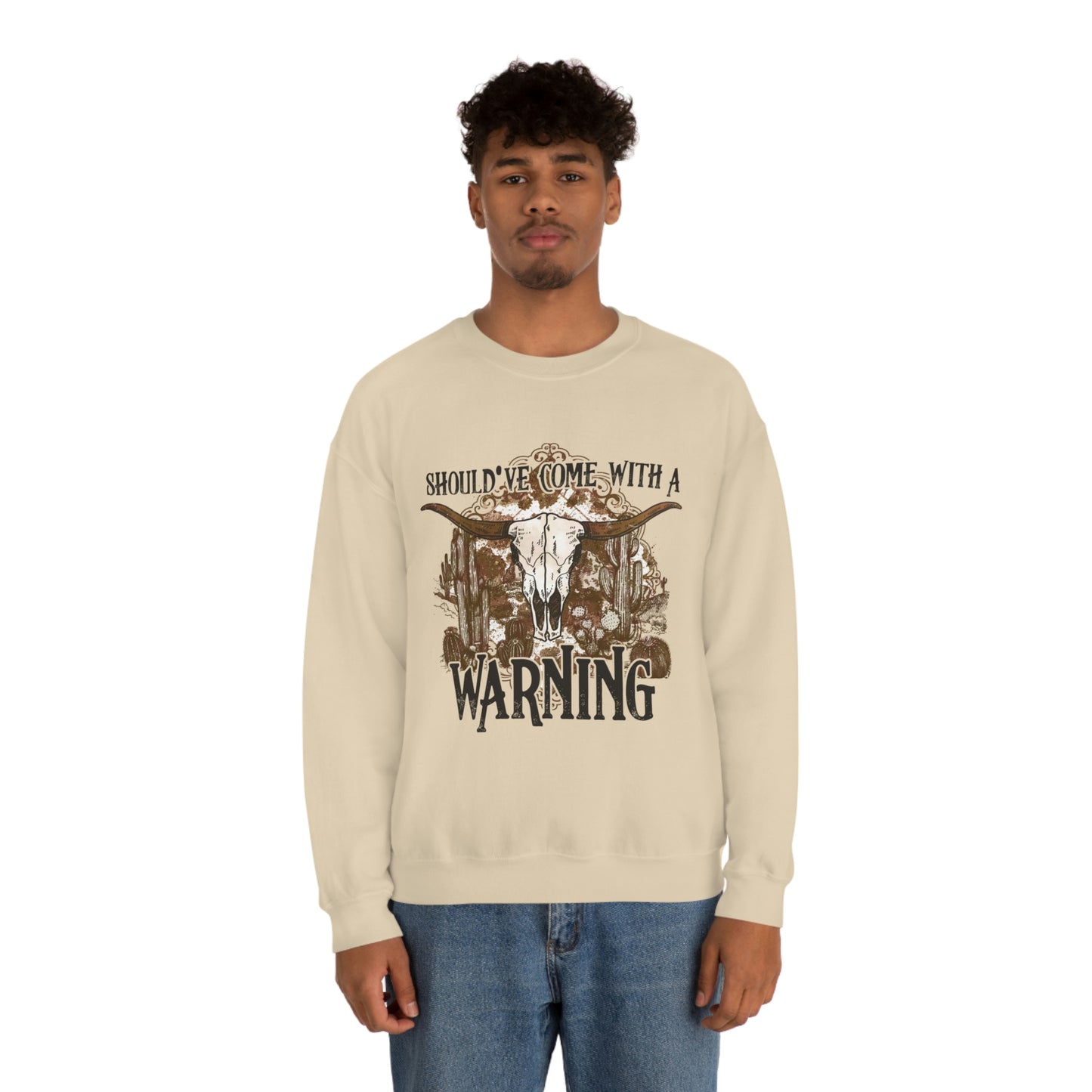 "Should've Come With A Warning" Unisex Crewneck Sweatshirt
