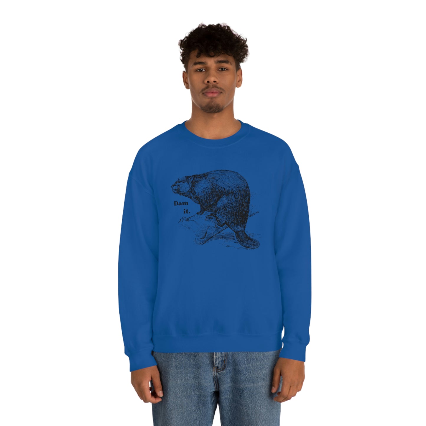 "Dam it" Gildan Graphic Crewneck Sweatshirt