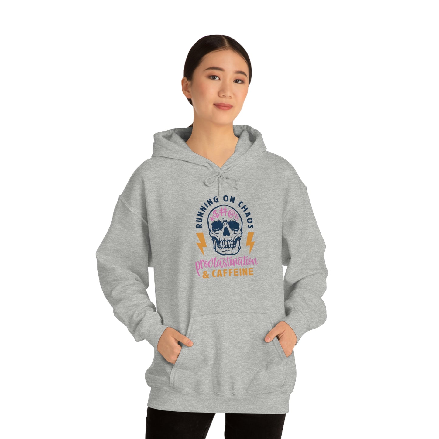 "Chaos and Caffeine" Unisex Heavy Blend™ Hooded Sweatshirt