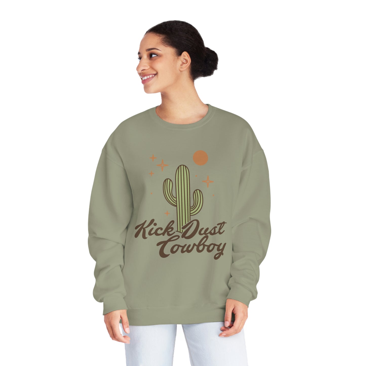 "Kick Dust Cowboy" Unisex NuBlend® Crewneck Sweatshirt