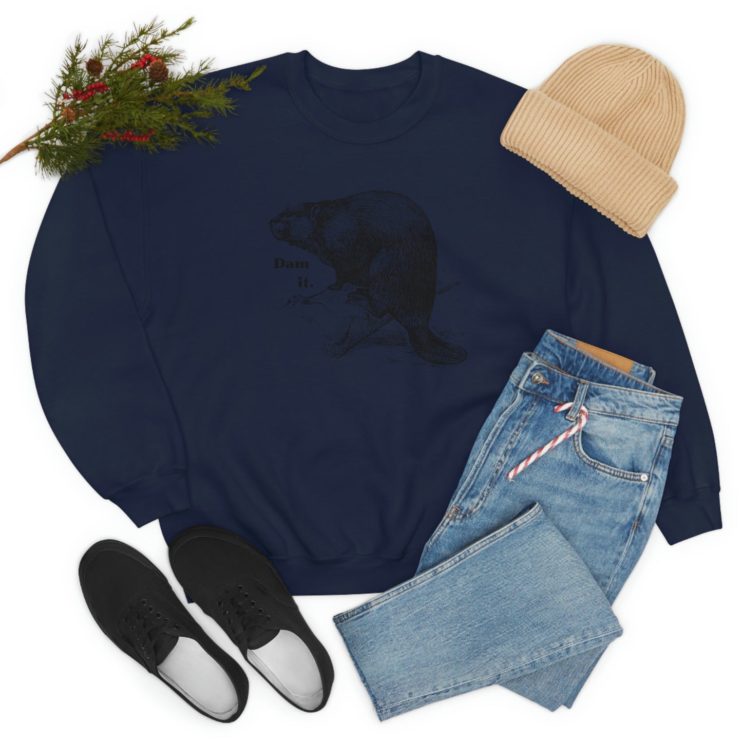 "Dam it" Gildan Graphic Crewneck Sweatshirt