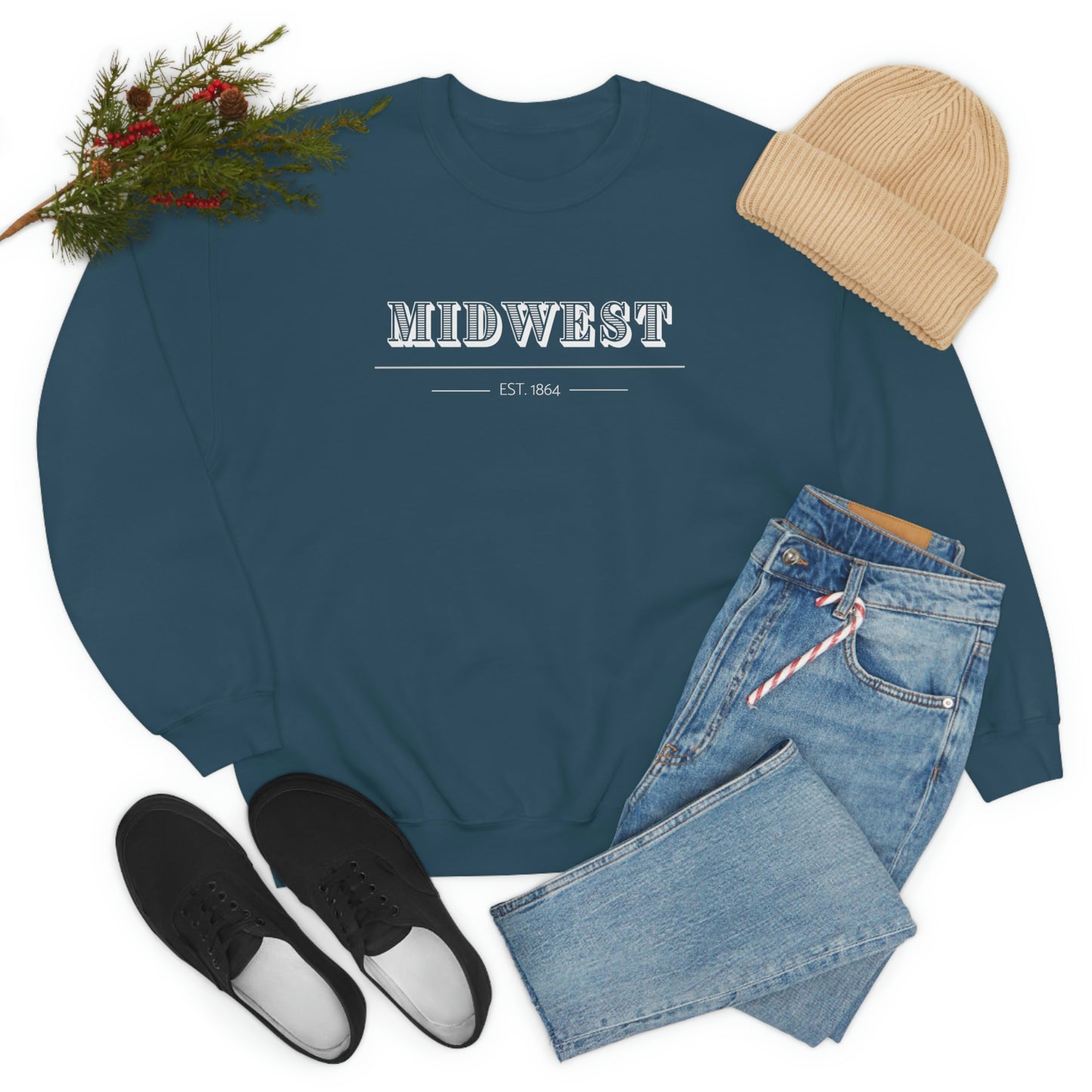 "Midwest" Unisex Heavy Blend™ Crewneck Sweatshirt