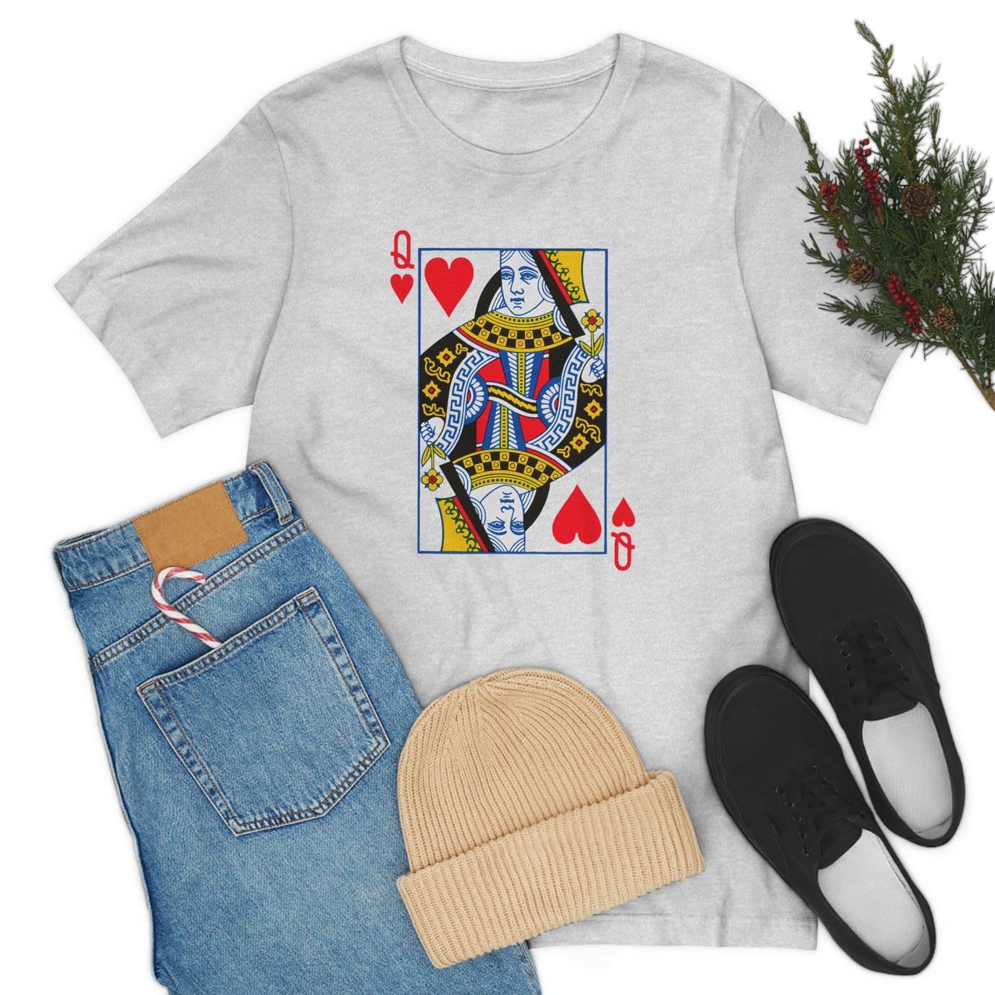 "Queen of Hearts" Unisex Jersey Short Sleeve Tee