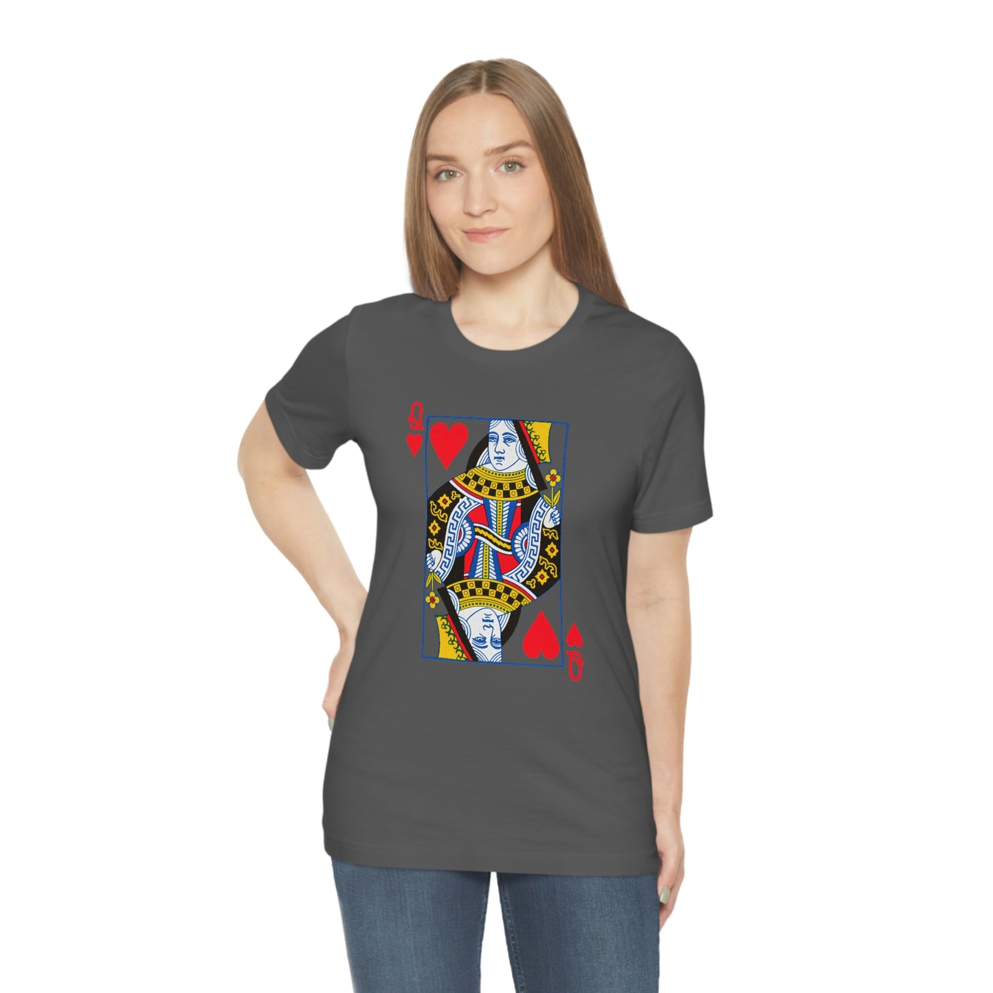 "Queen of Hearts" Unisex Jersey Short Sleeve Tee