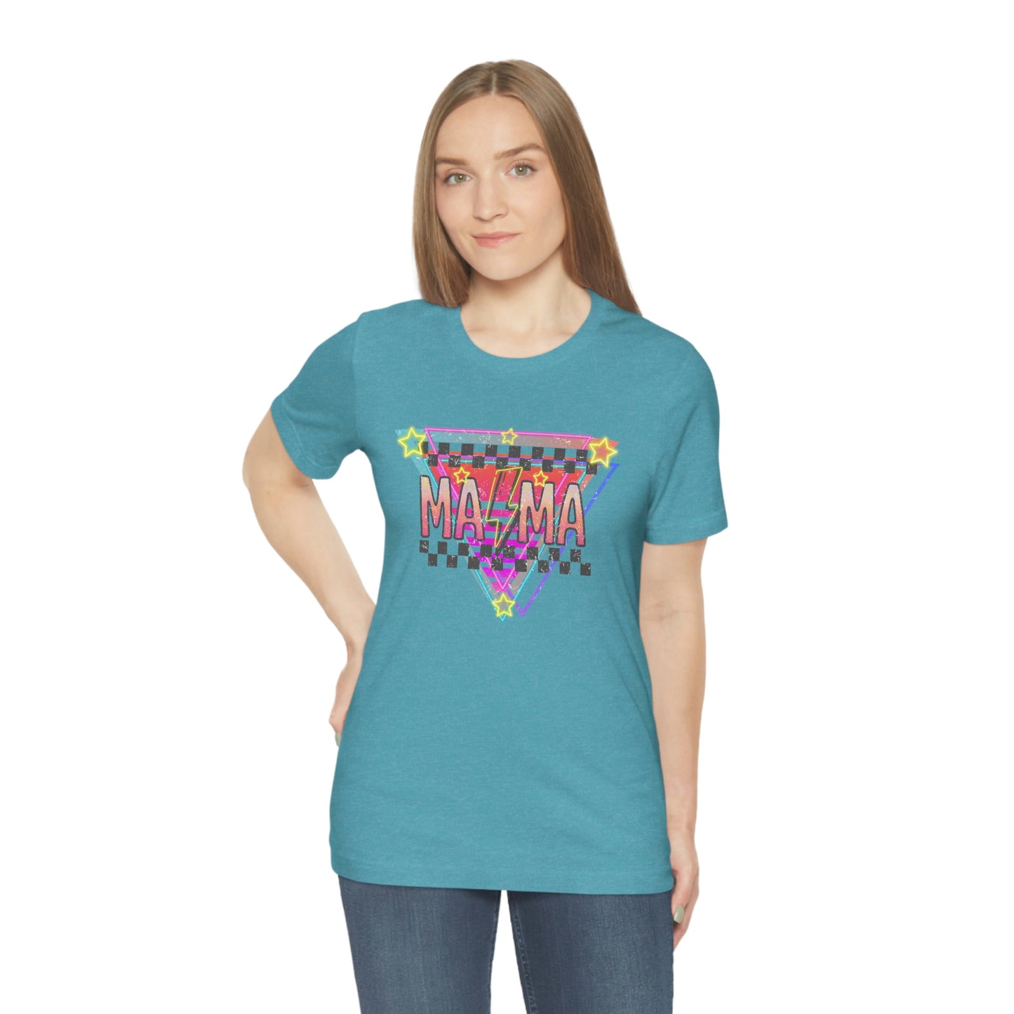 "Retro MAMA" Unisex Jersey Short Sleeve Tee