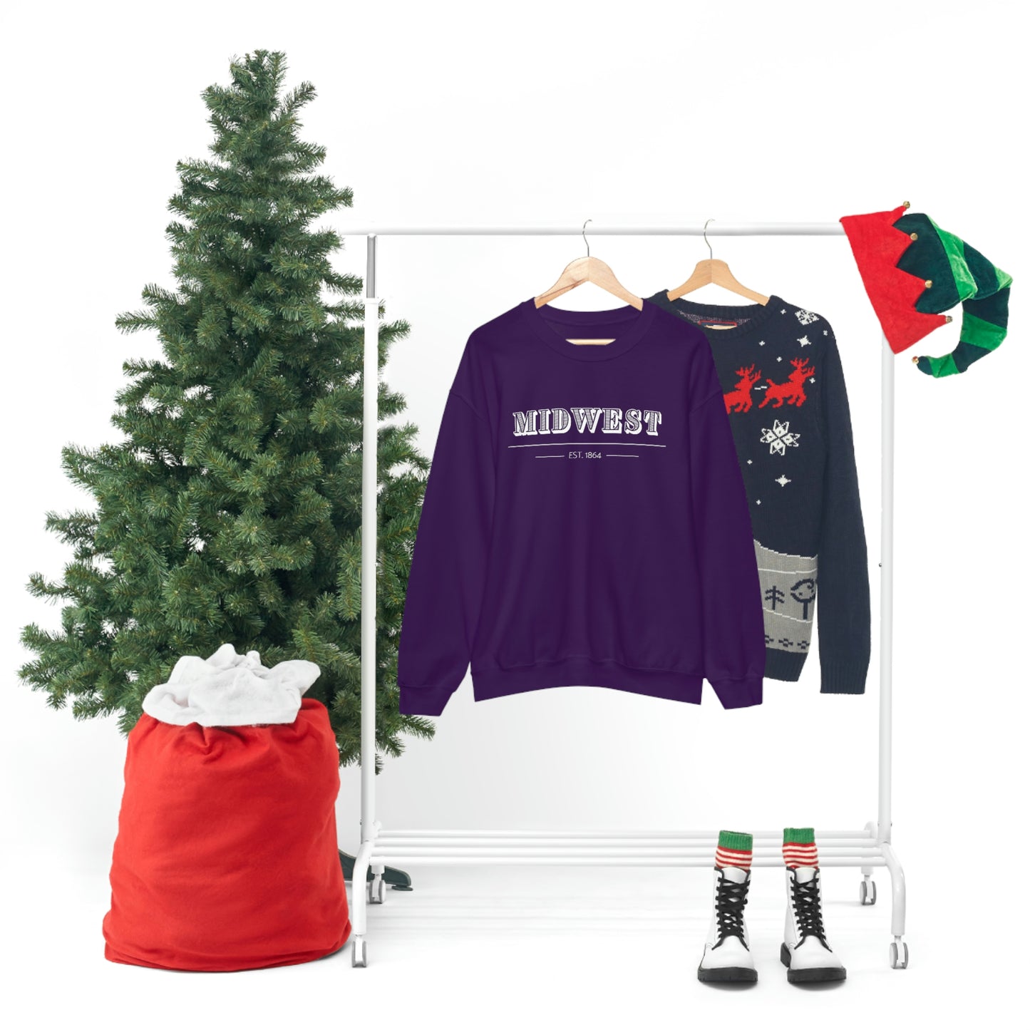 "Midwest" Unisex Heavy Blend™ Crewneck Sweatshirt