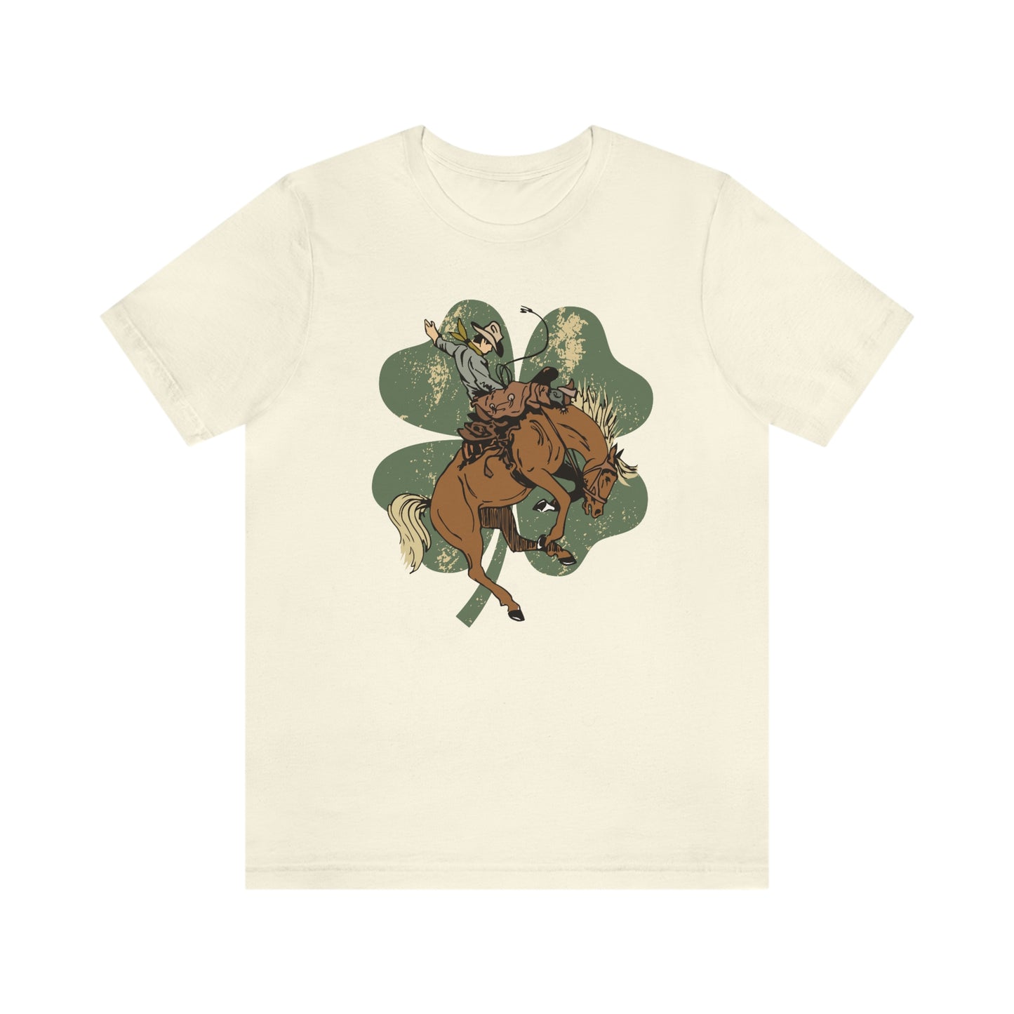"Lucky Cowboy" Unisex Jersey Short Sleeve Tee (Bella Cavas 3001)