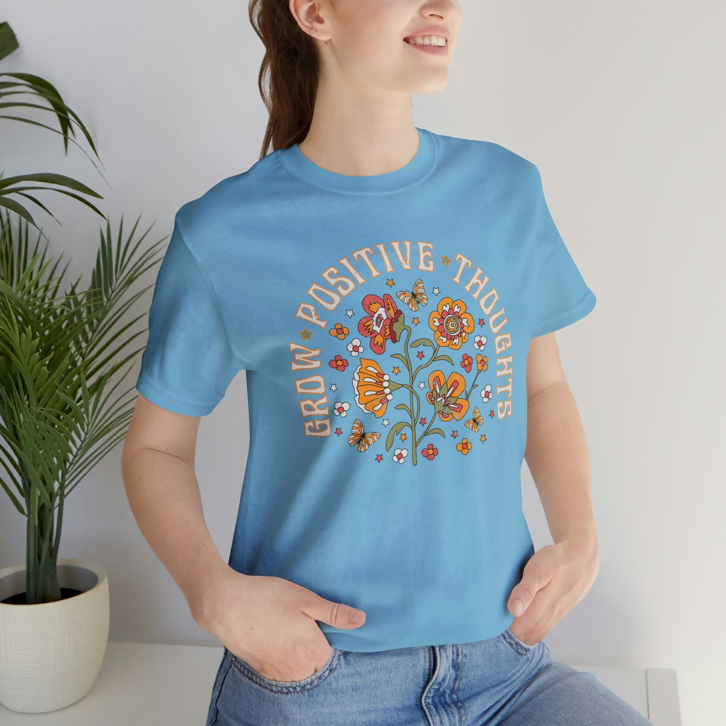 "Grow Positive Thoughts" Bella Canvas Short Sleeve Tee
