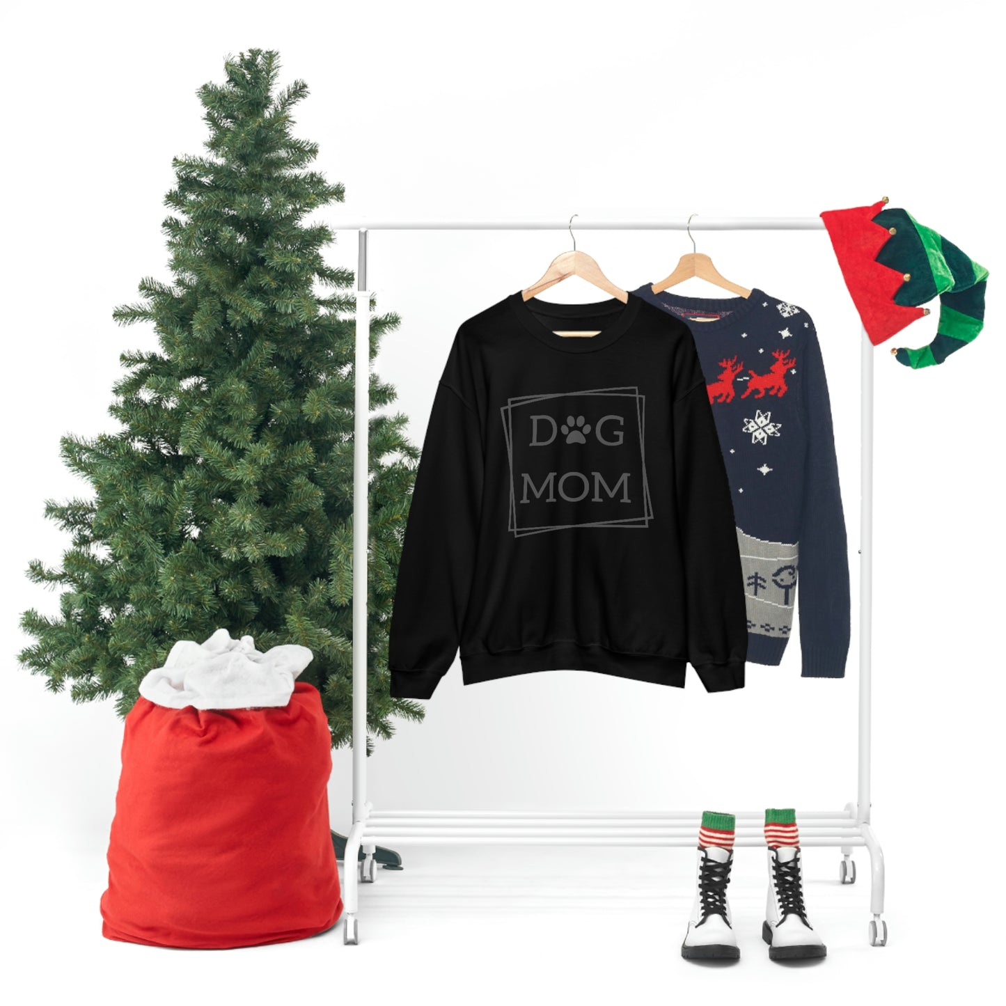 "Dog Mom" Unisex Heavy Blend™ Crewneck Sweatshirt