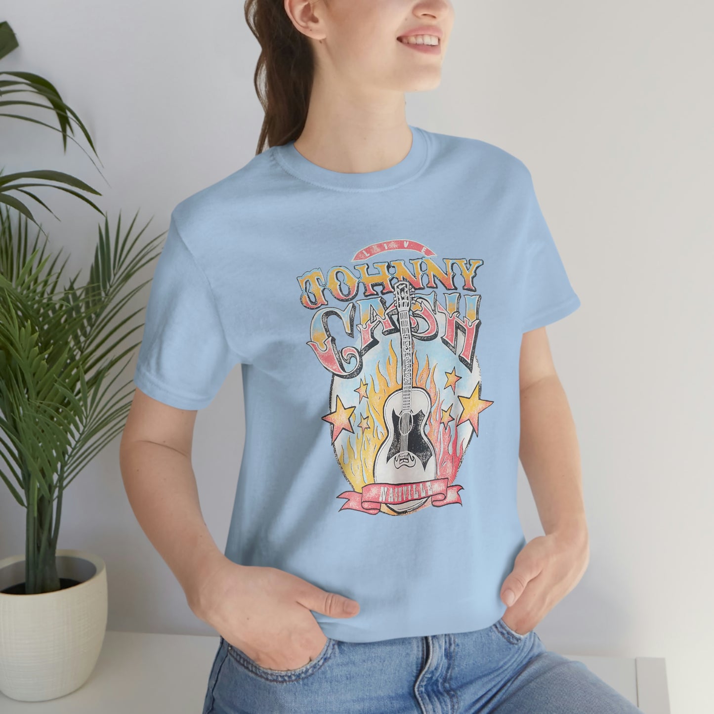 "Johnny Cash" Unisex Jersey Short Sleeve Tee