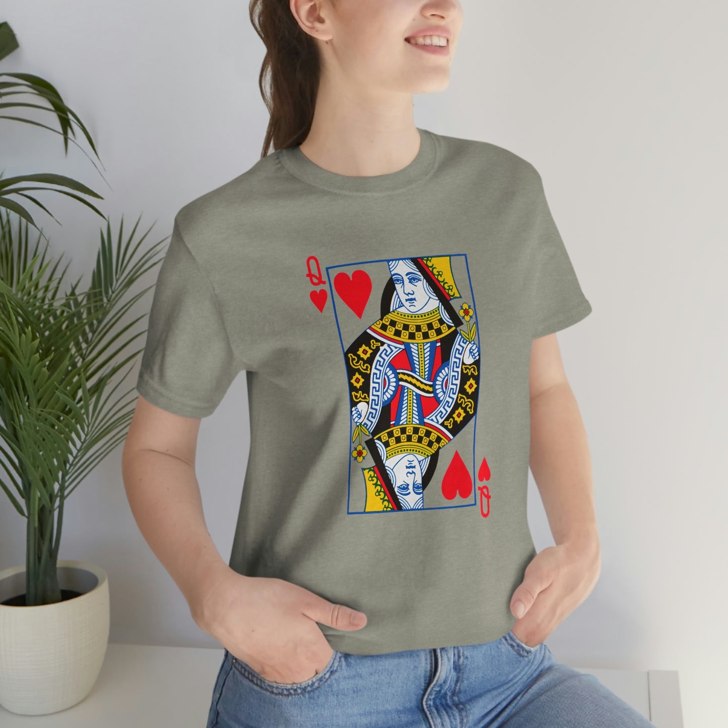 "Queen of Hearts" Unisex Jersey Short Sleeve Tee