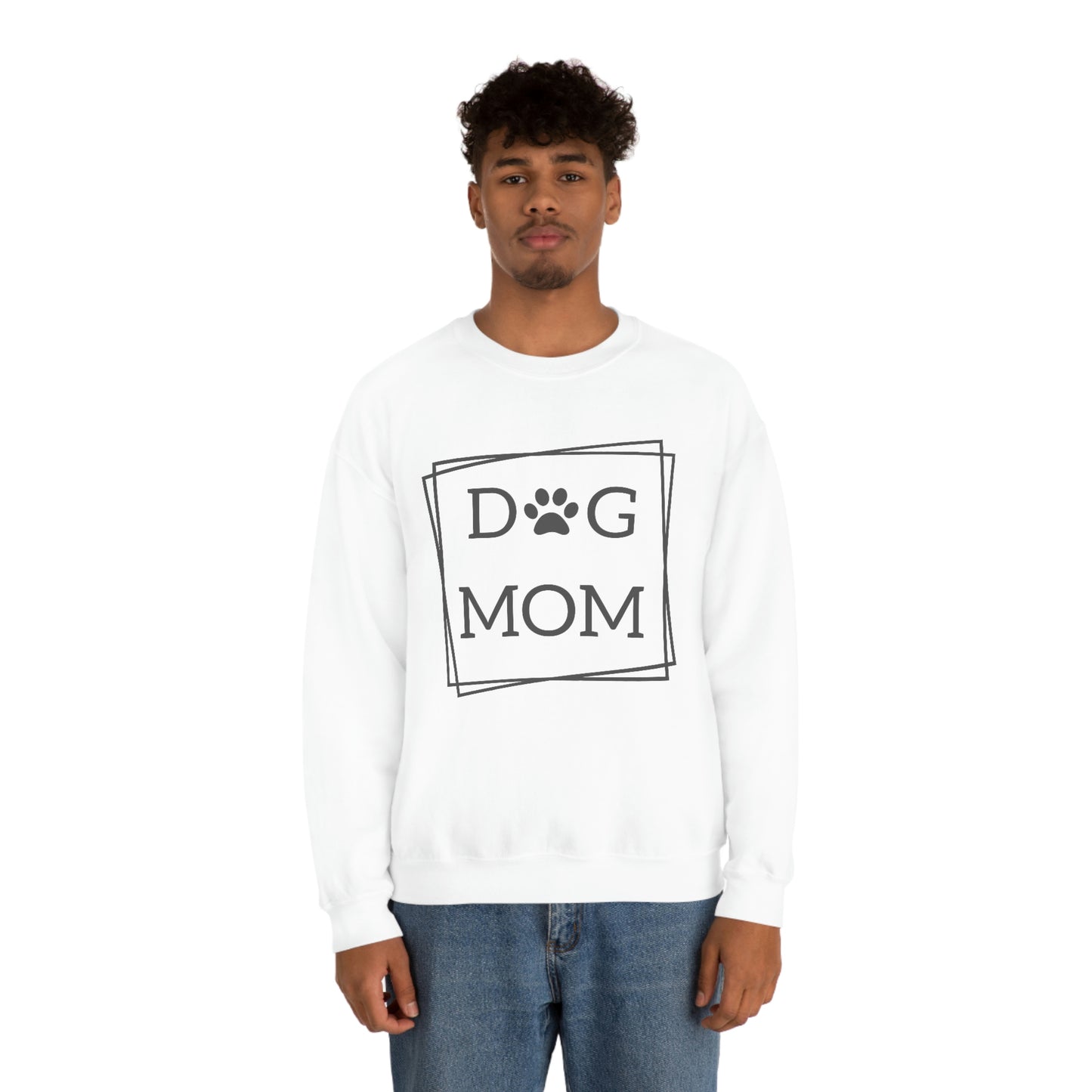 "Dog Mom" Unisex Heavy Blend™ Crewneck Sweatshirt