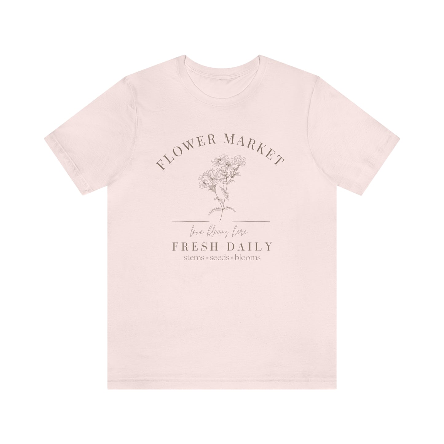 "Flower Market" Bella Canvas Graphic Tee