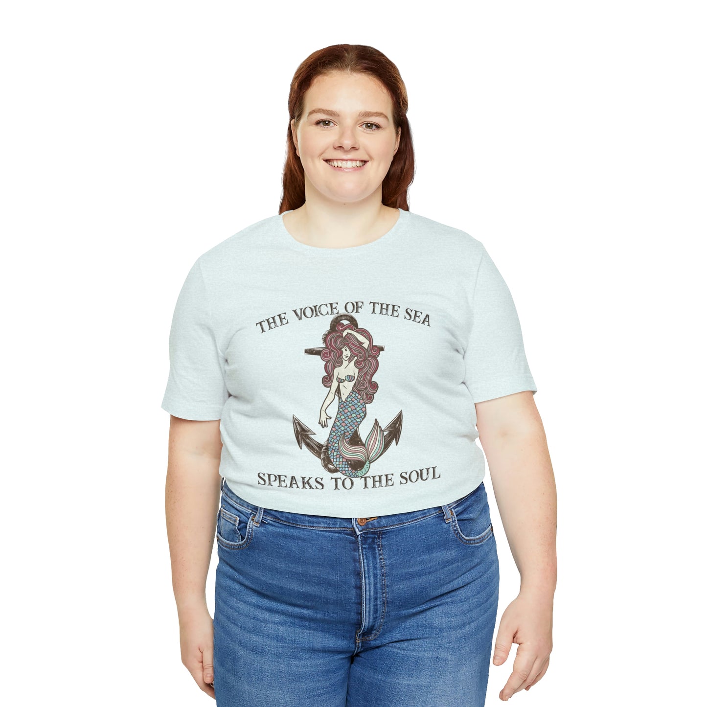 "The Voice of the Sea Speaks to the Soul" Bella Canvas Short Sleeve Tee