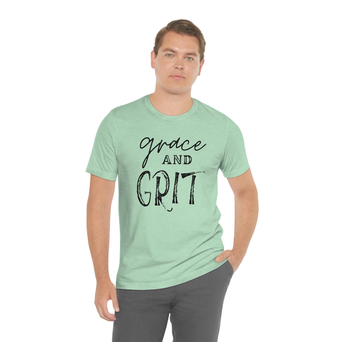 "Grace and Grit" Unisex Jersey Short Tee