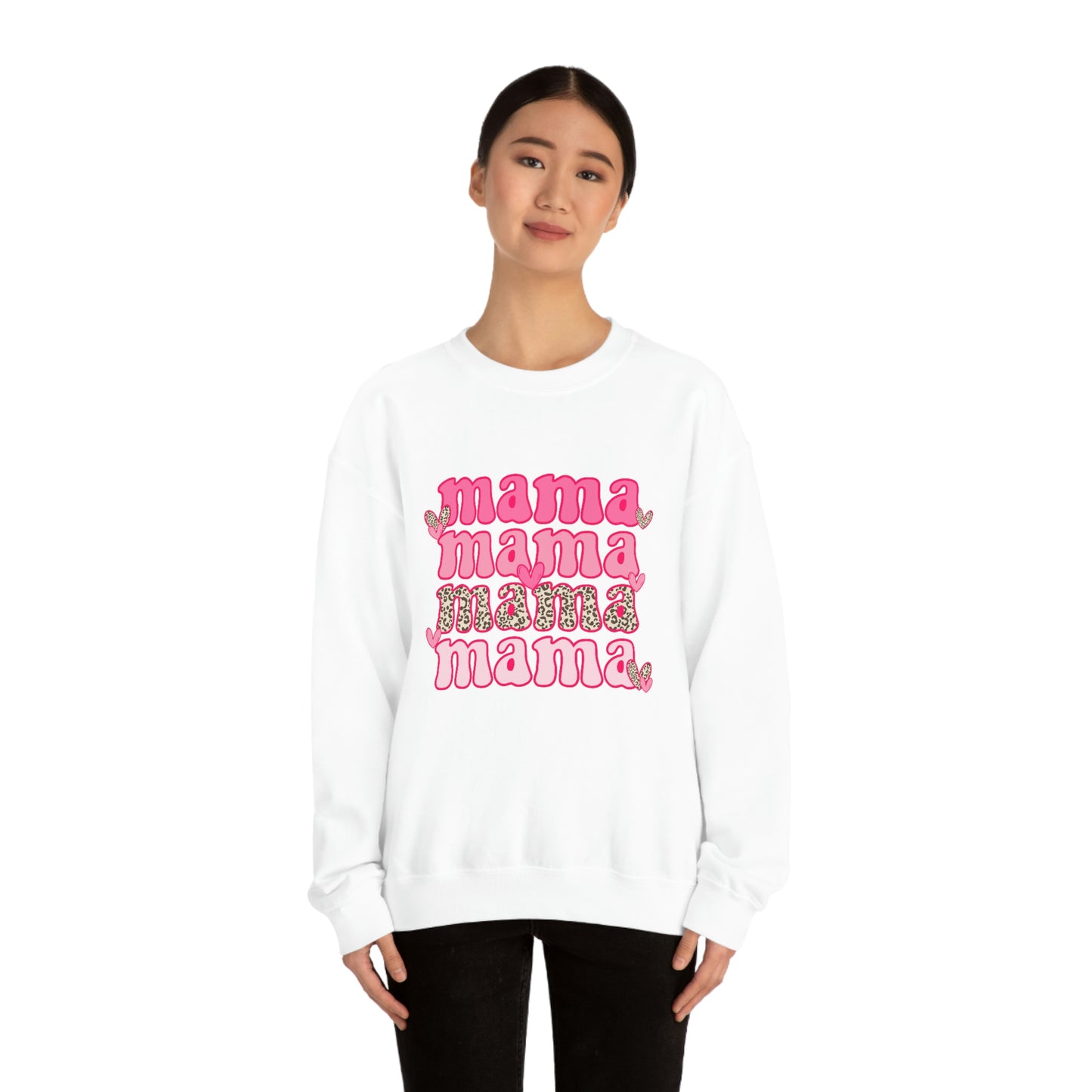 "Mama" Unisex Heavy Blend™ Crewneck Sweatshirt