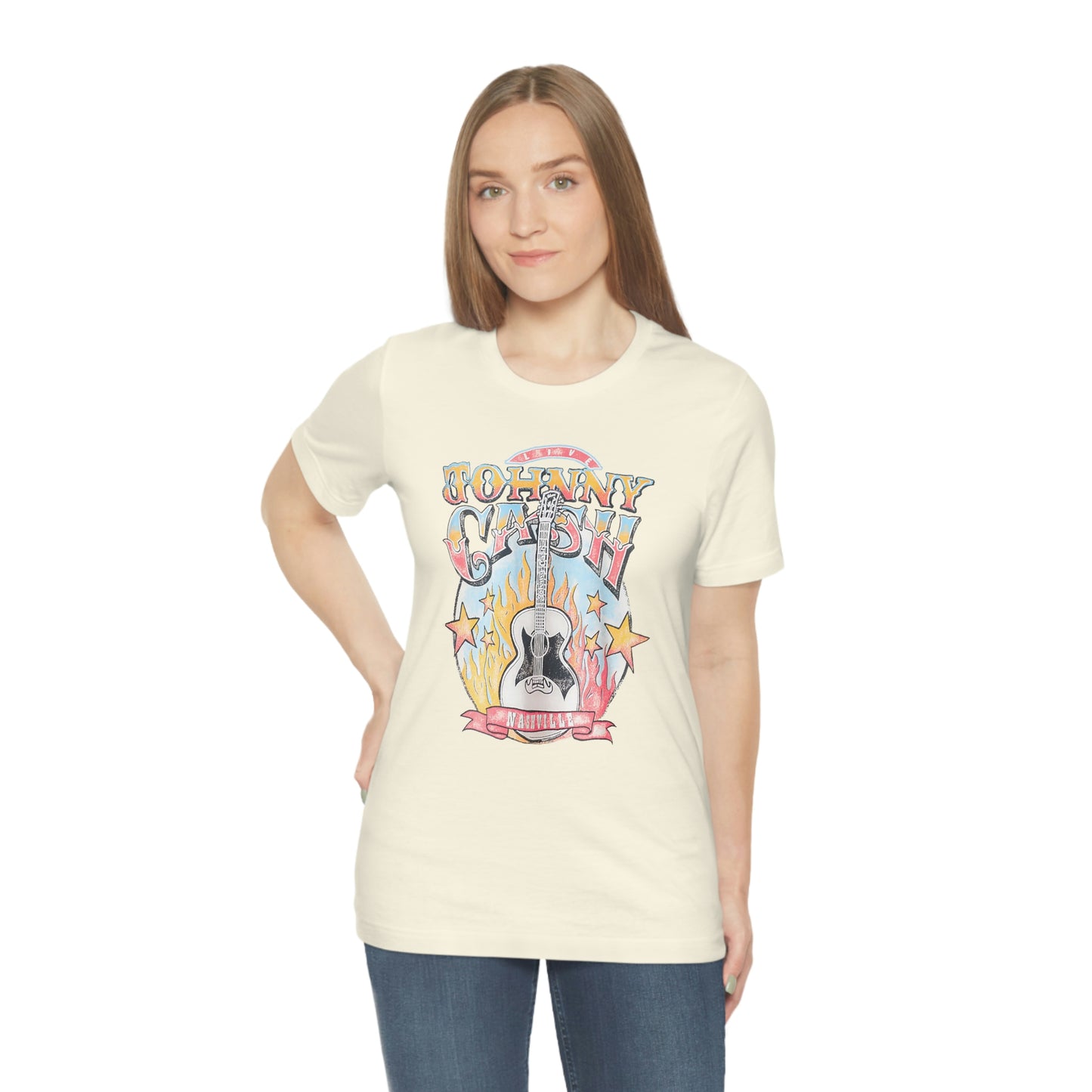 "Johnny Cash" Unisex Jersey Short Sleeve Tee