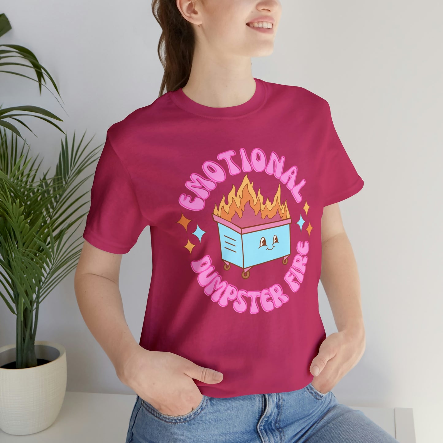 "Emotional Dumpster Fire" Bella Canvas Short Sleeve Tee
