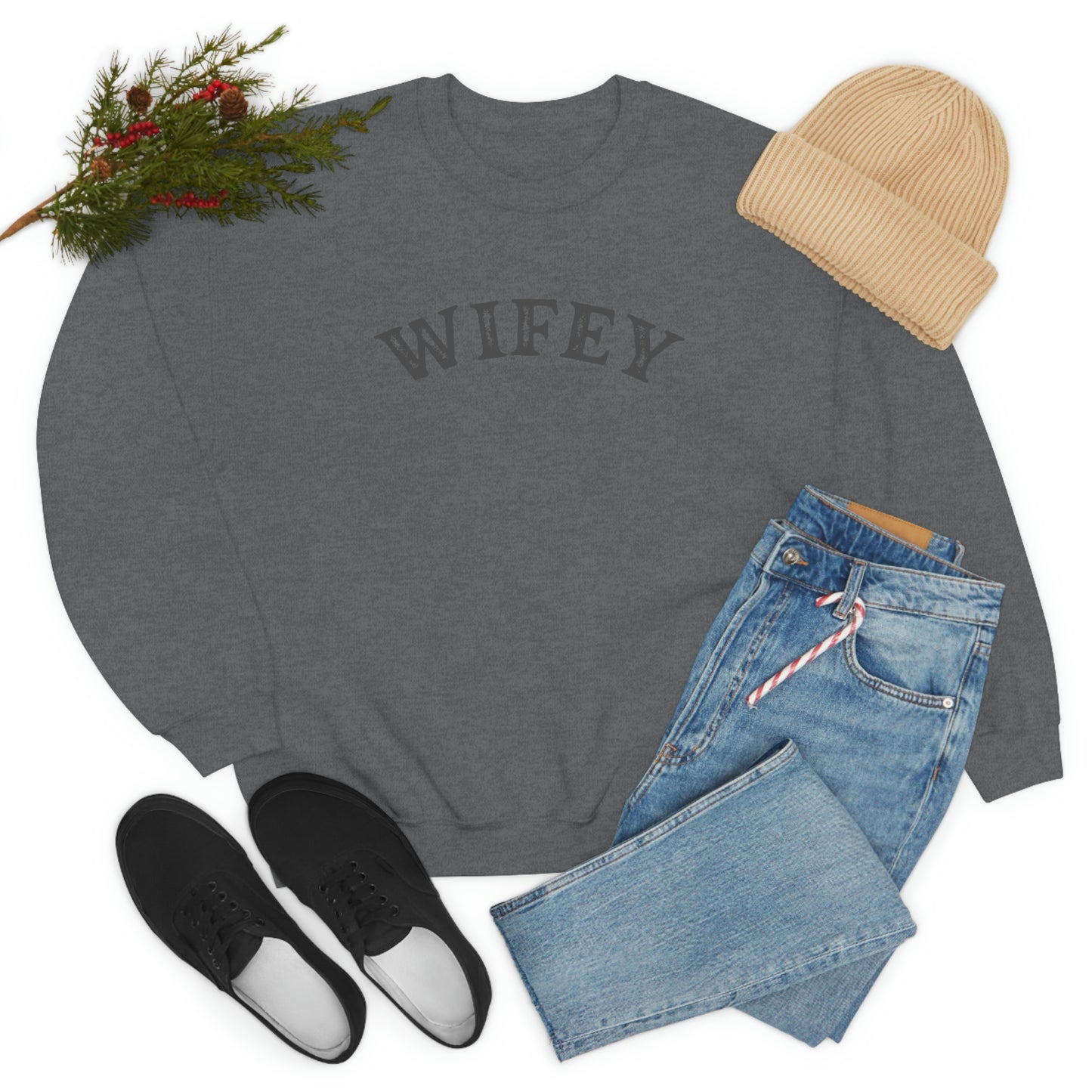 "Wifey" Unisex Heavy Blend™ Crewneck Sweatshirt