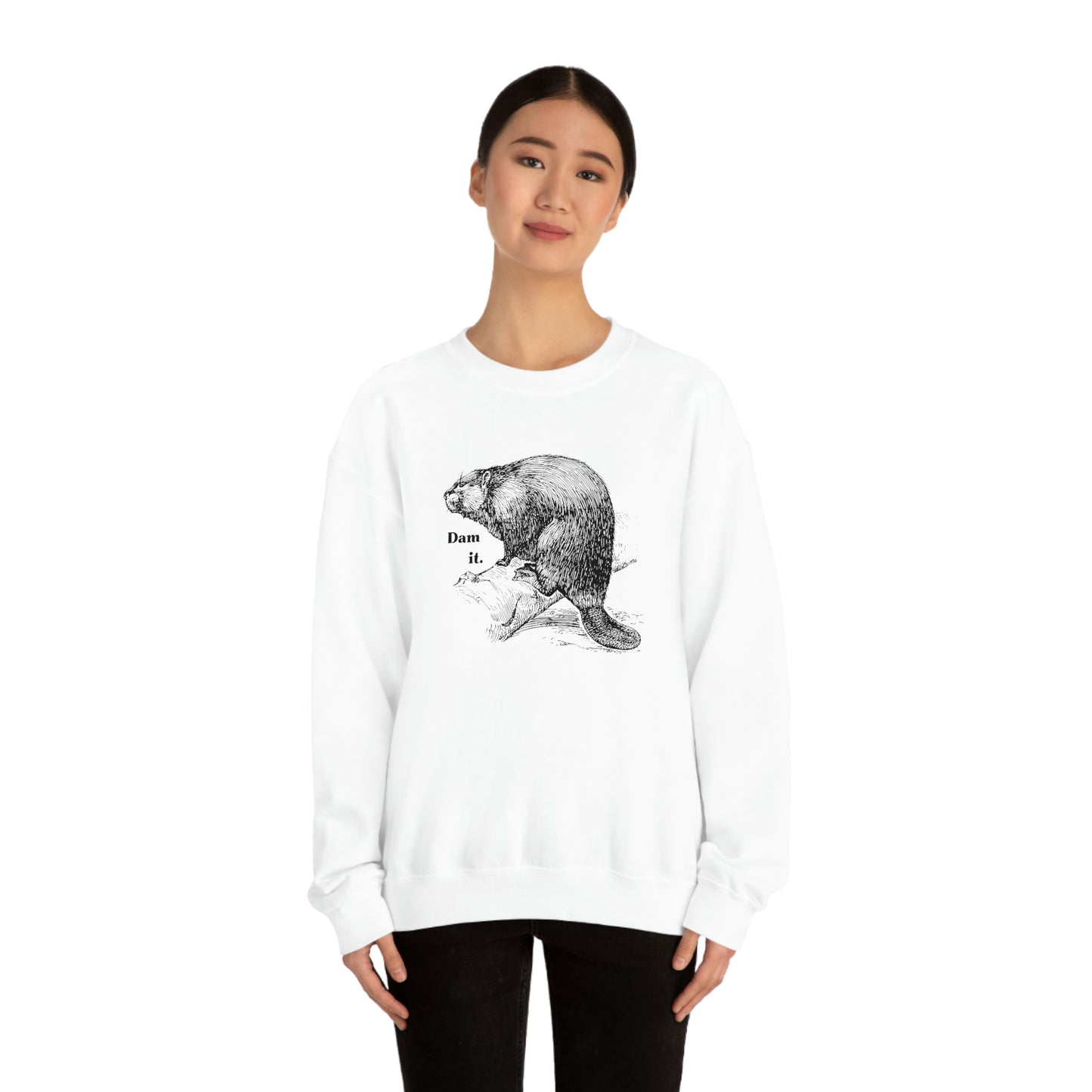 "Dam it" Gildan Graphic Crewneck Sweatshirt