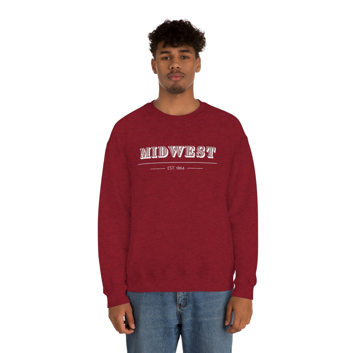 "Midwest" Unisex Heavy Blend™ Crewneck Sweatshirt