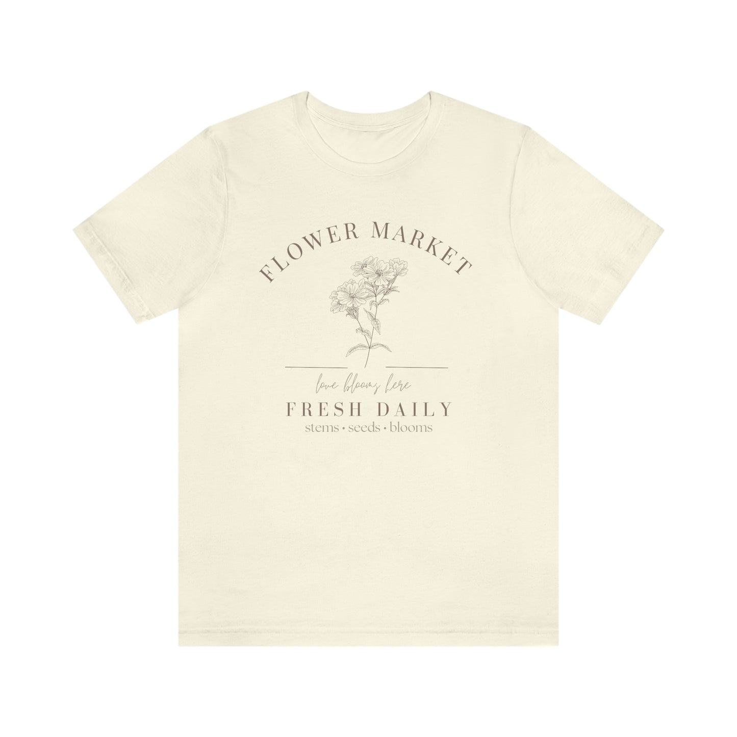 "Flower Market" Bella Canvas Graphic Tee