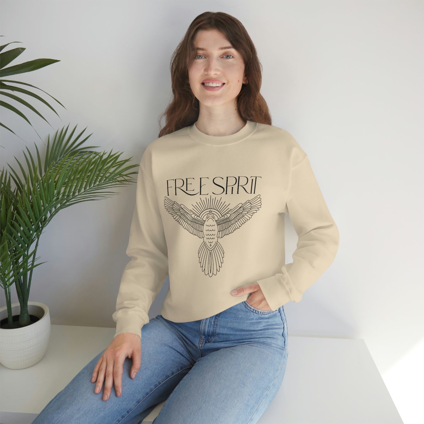 "Free Spirit" Unisex Crewneck Sweatshirt