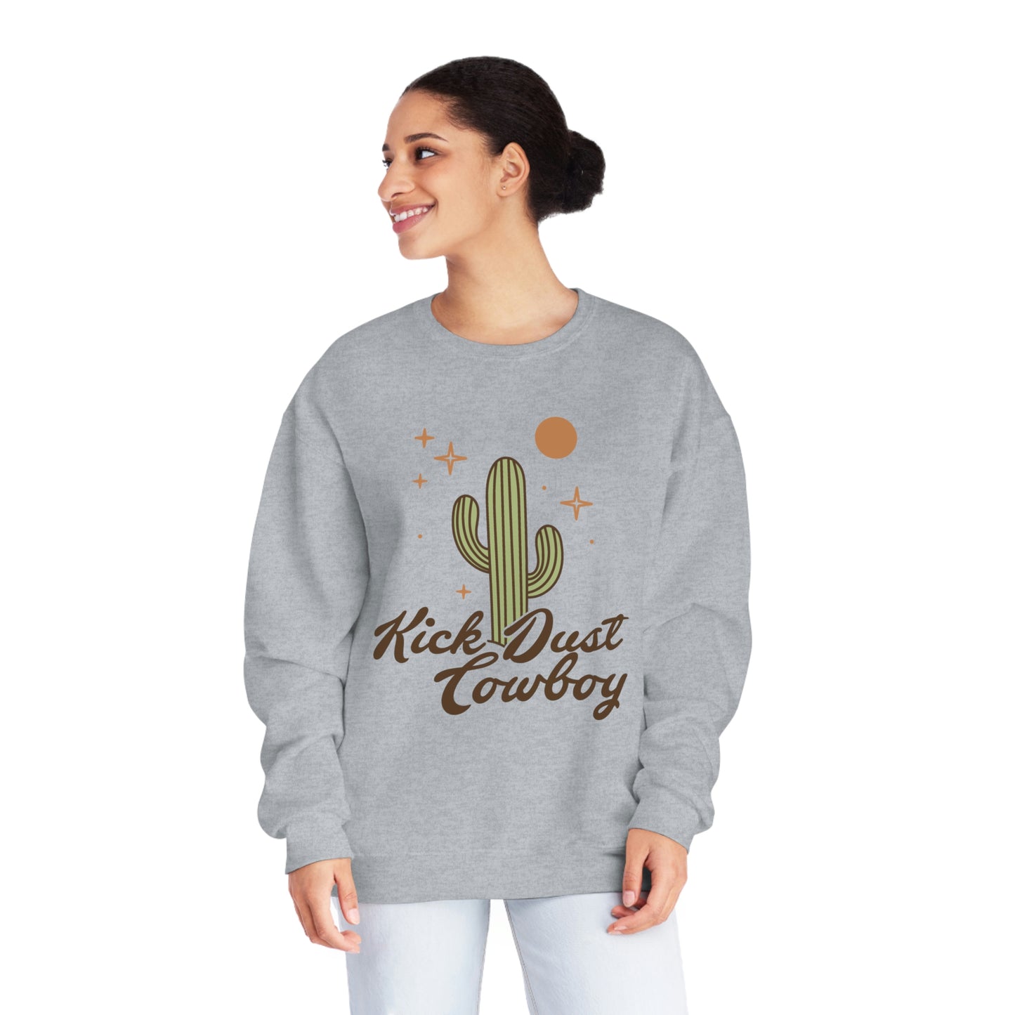 "Kick Dust Cowboy" Unisex NuBlend® Crewneck Sweatshirt