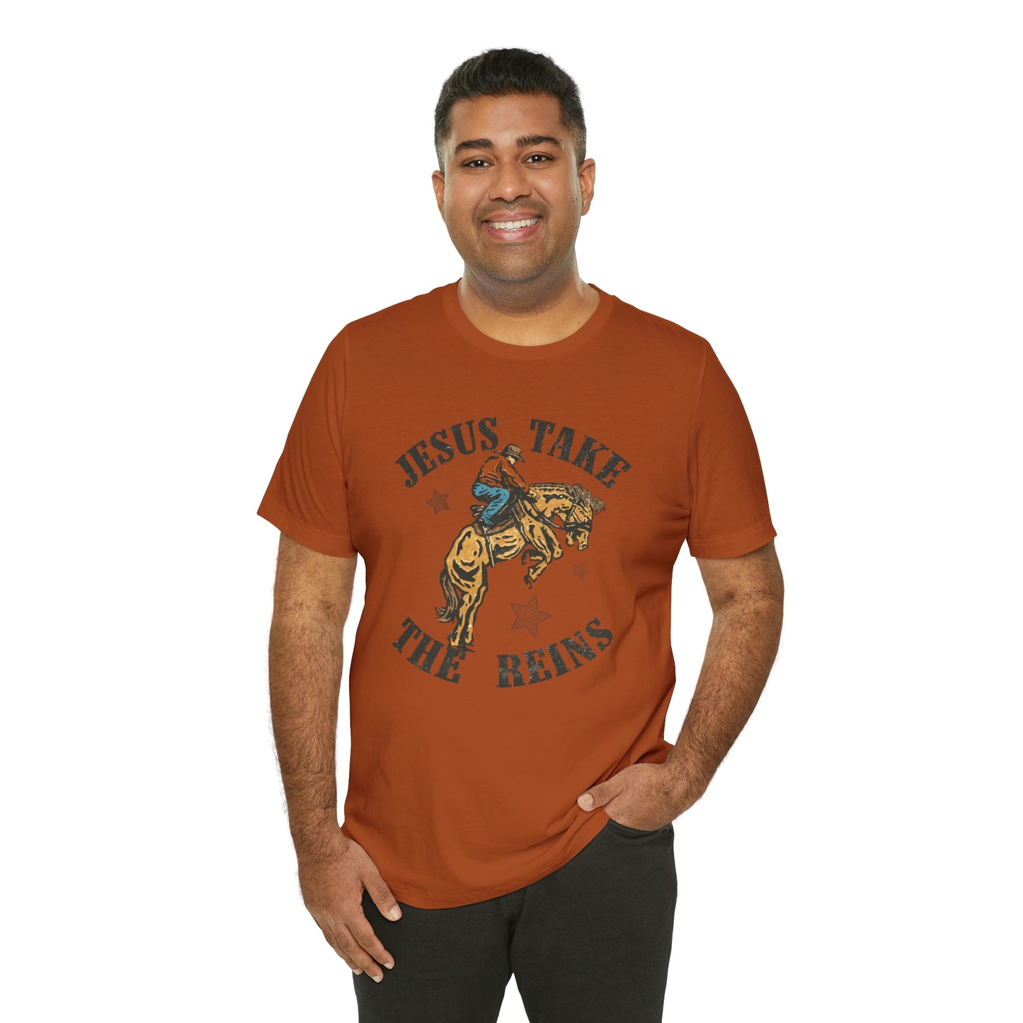 "Jesus Take the Reins" Bella Canvas Short Sleeve Tee