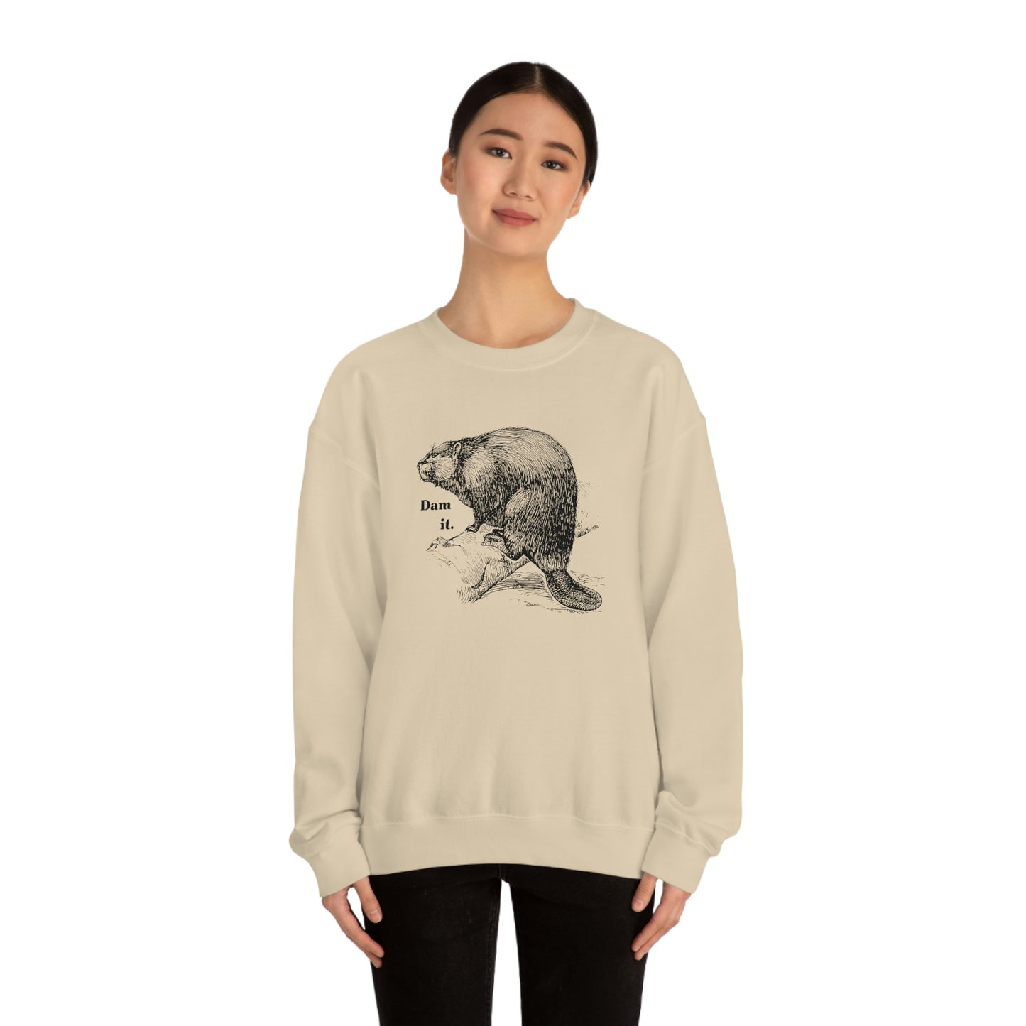 "Dam it" Gildan Graphic Crewneck Sweatshirt