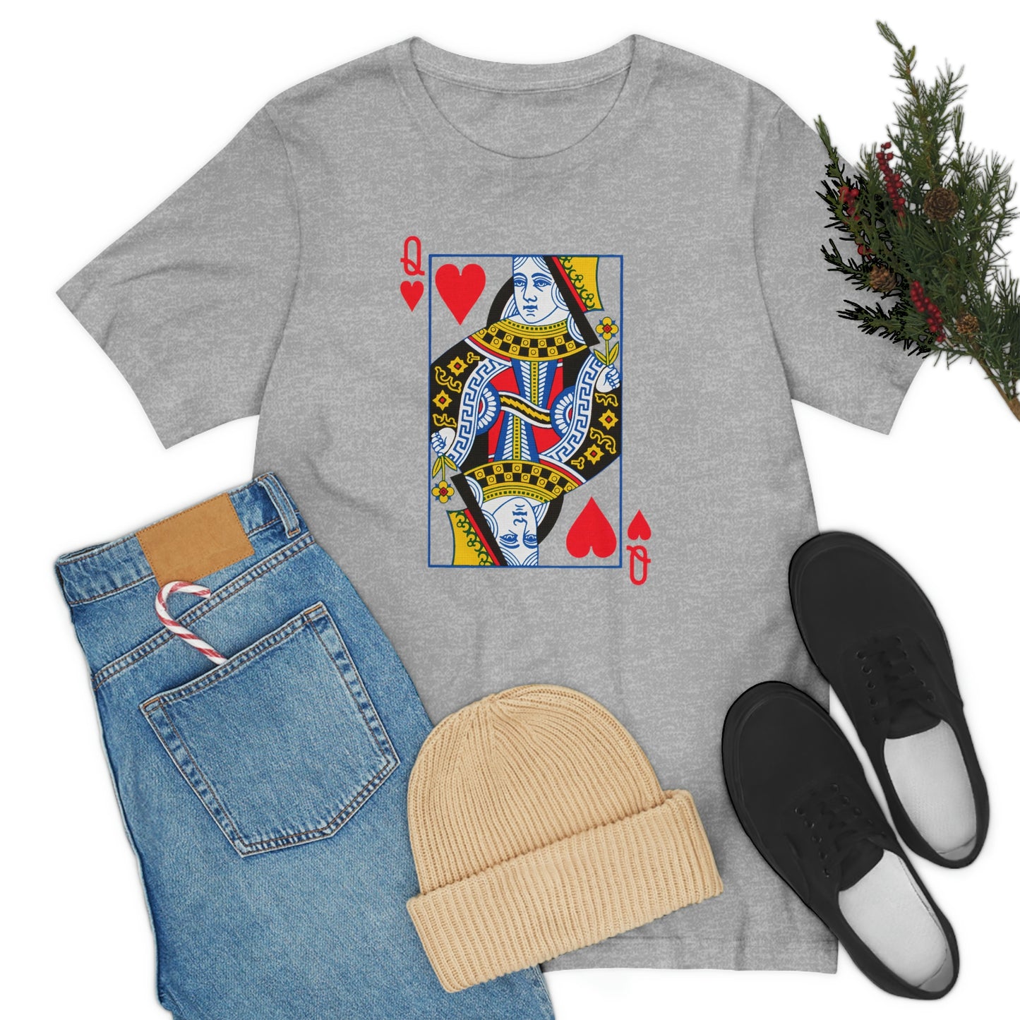 "Queen of Hearts" Unisex Jersey Short Sleeve Tee