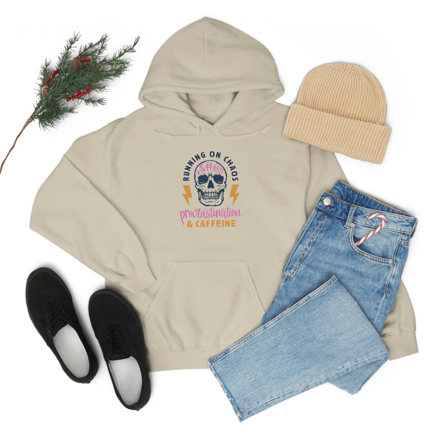 "Chaos and Caffeine" Unisex Heavy Blend™ Hooded Sweatshirt