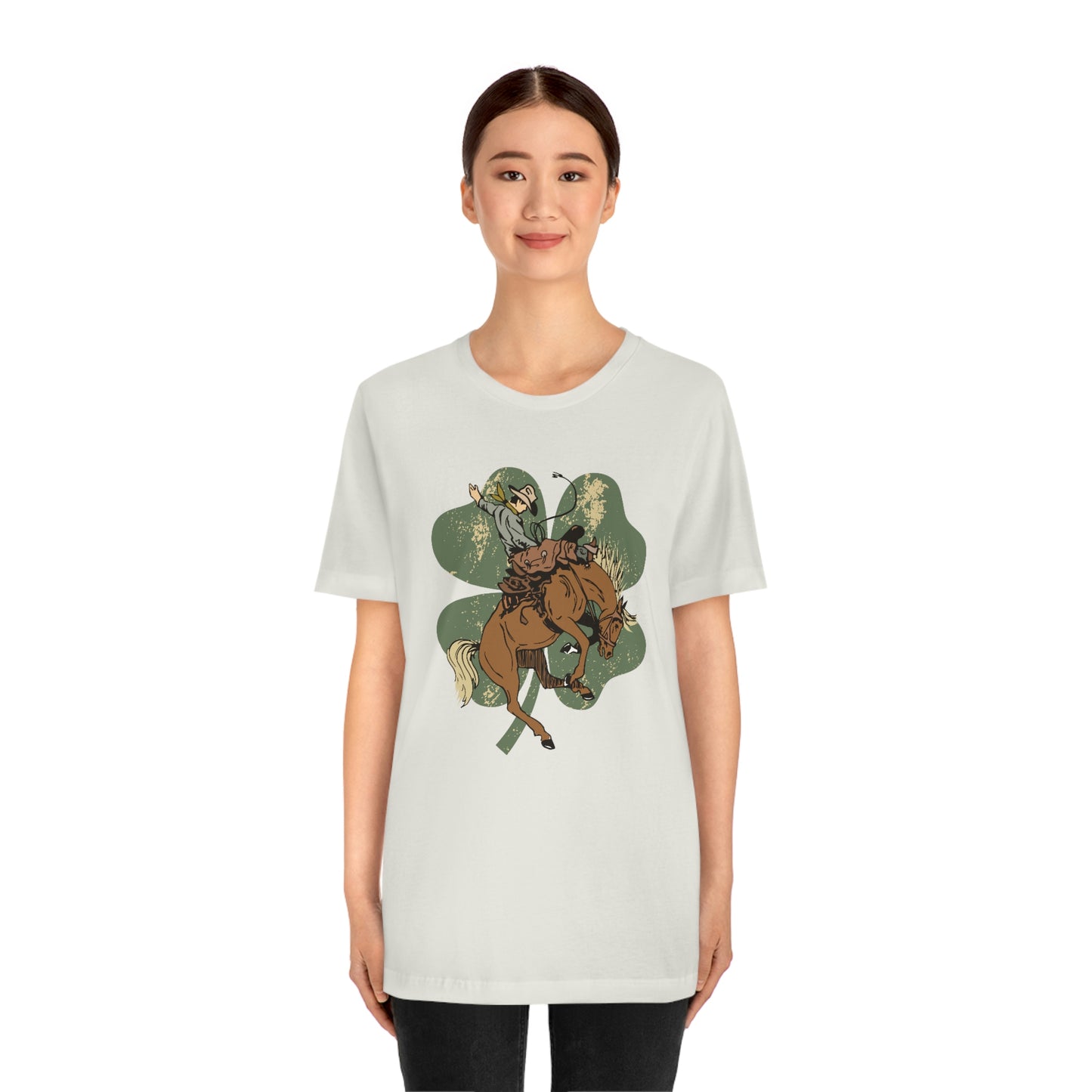 "Lucky Cowboy" Unisex Jersey Short Sleeve Tee (Bella Cavas 3001)