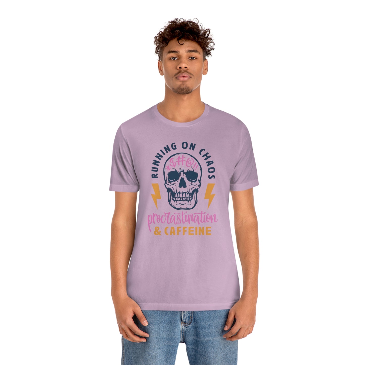 "Chaos and Caffeine" Unisex Jersey Short Sleeve Tee