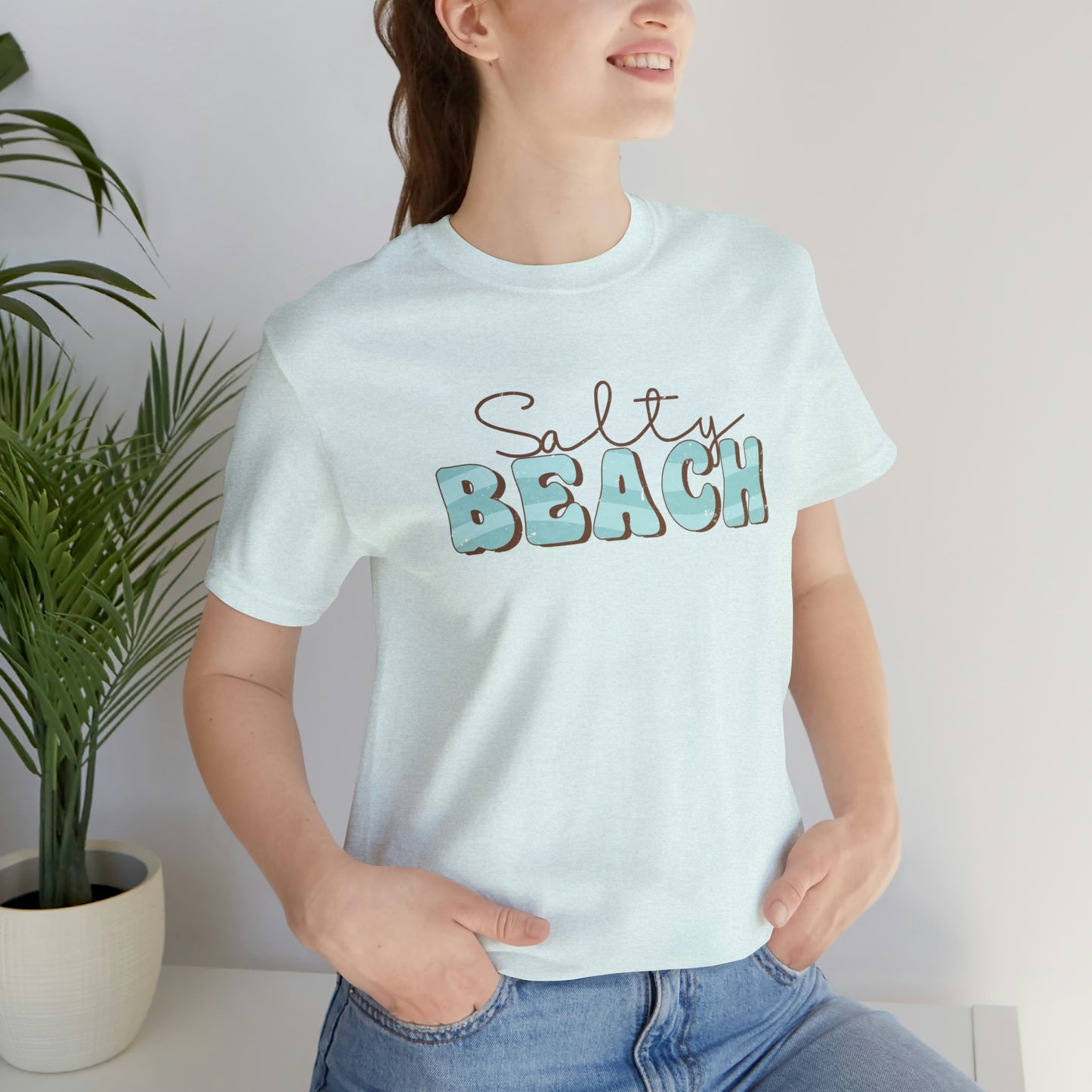 "Salty Beach" Bella Canvas Short Sleeve Tee