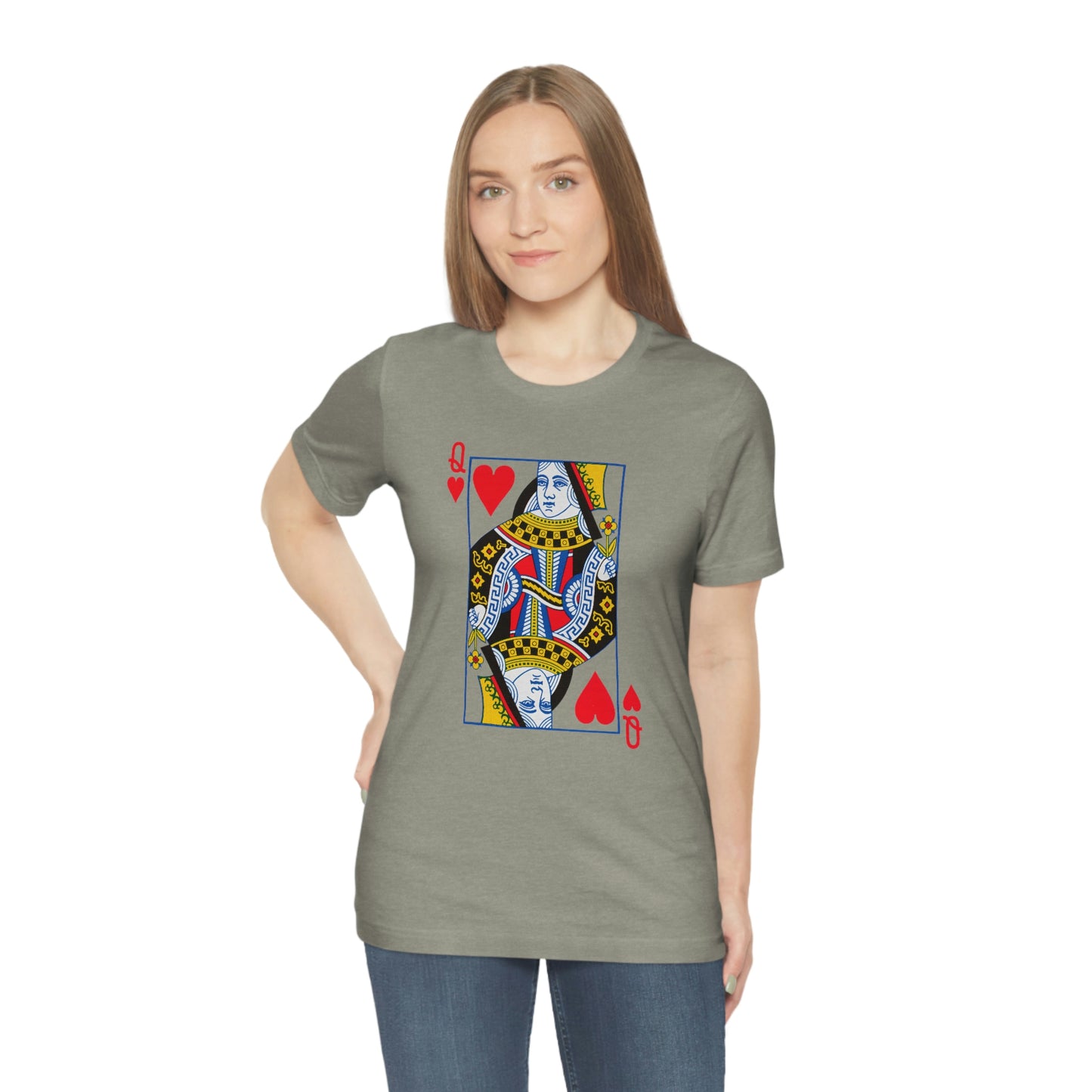 "Queen of Hearts" Unisex Jersey Short Sleeve Tee