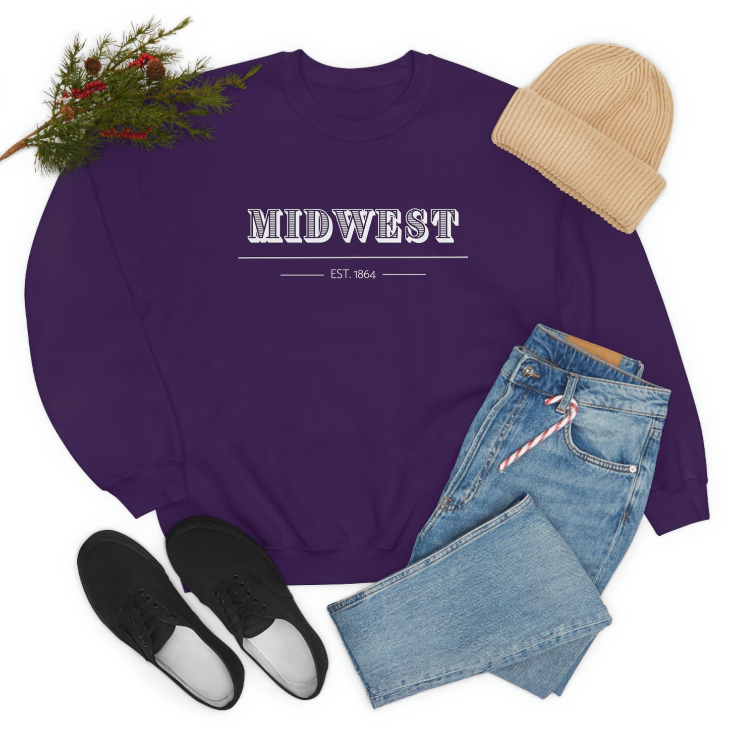 "Midwest" Unisex Heavy Blend™ Crewneck Sweatshirt
