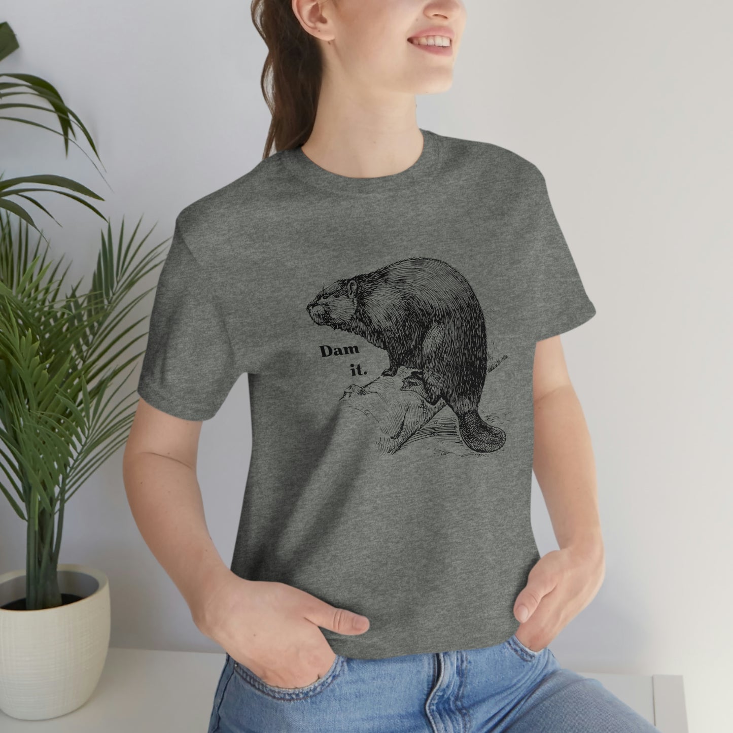 "Dam it" Bella Canvas Graphic Short Sleeve Tee