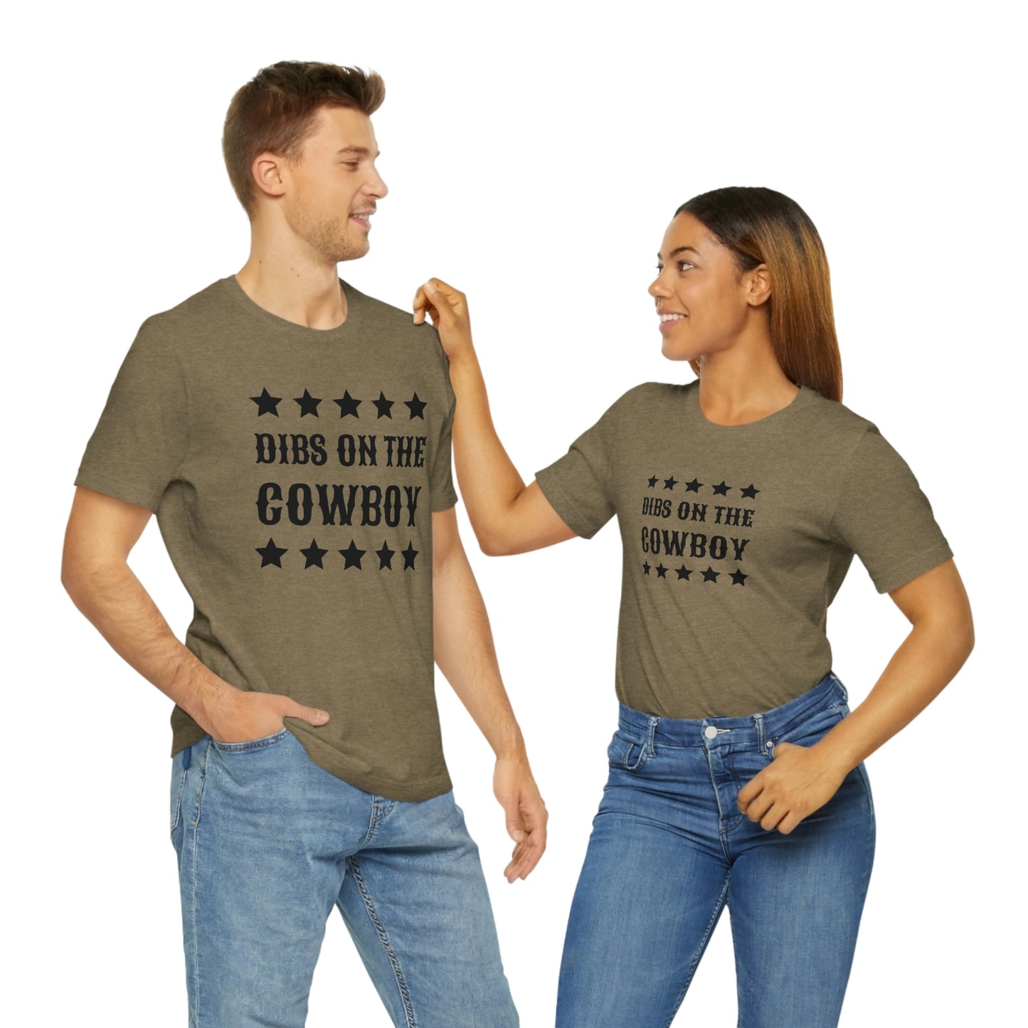 "Dibs on the Cowboy" Unisex Jersey Short Sleeve Tee