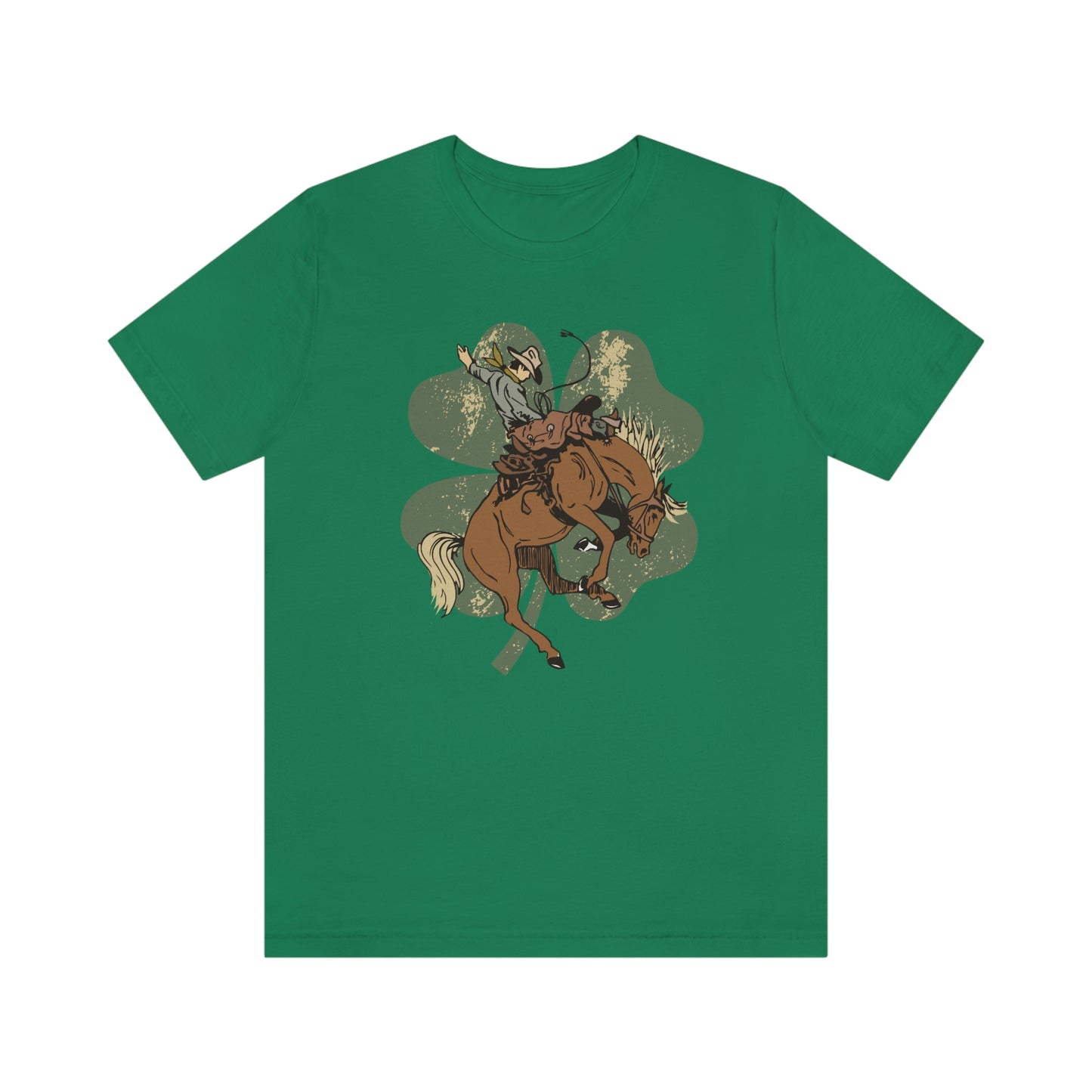 "Lucky Cowboy" Unisex Jersey Short Sleeve Tee (Bella Cavas 3001)