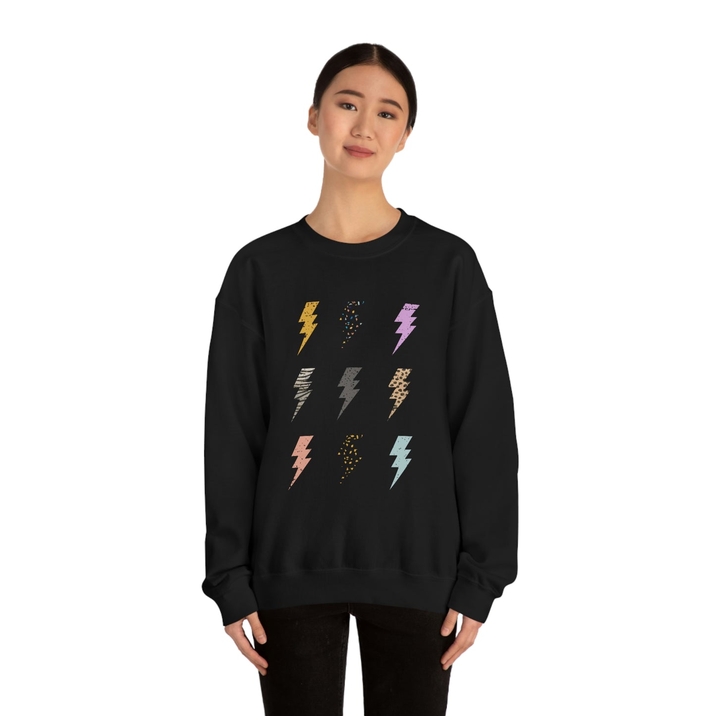 "Lightening Bolt" Unisex Heavy Blend™ Crewneck Sweatshirt