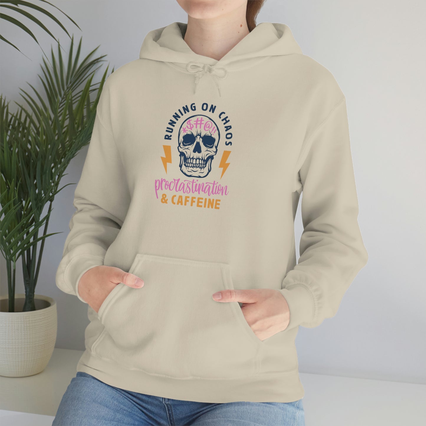 "Chaos and Caffeine" Unisex Heavy Blend™ Hooded Sweatshirt