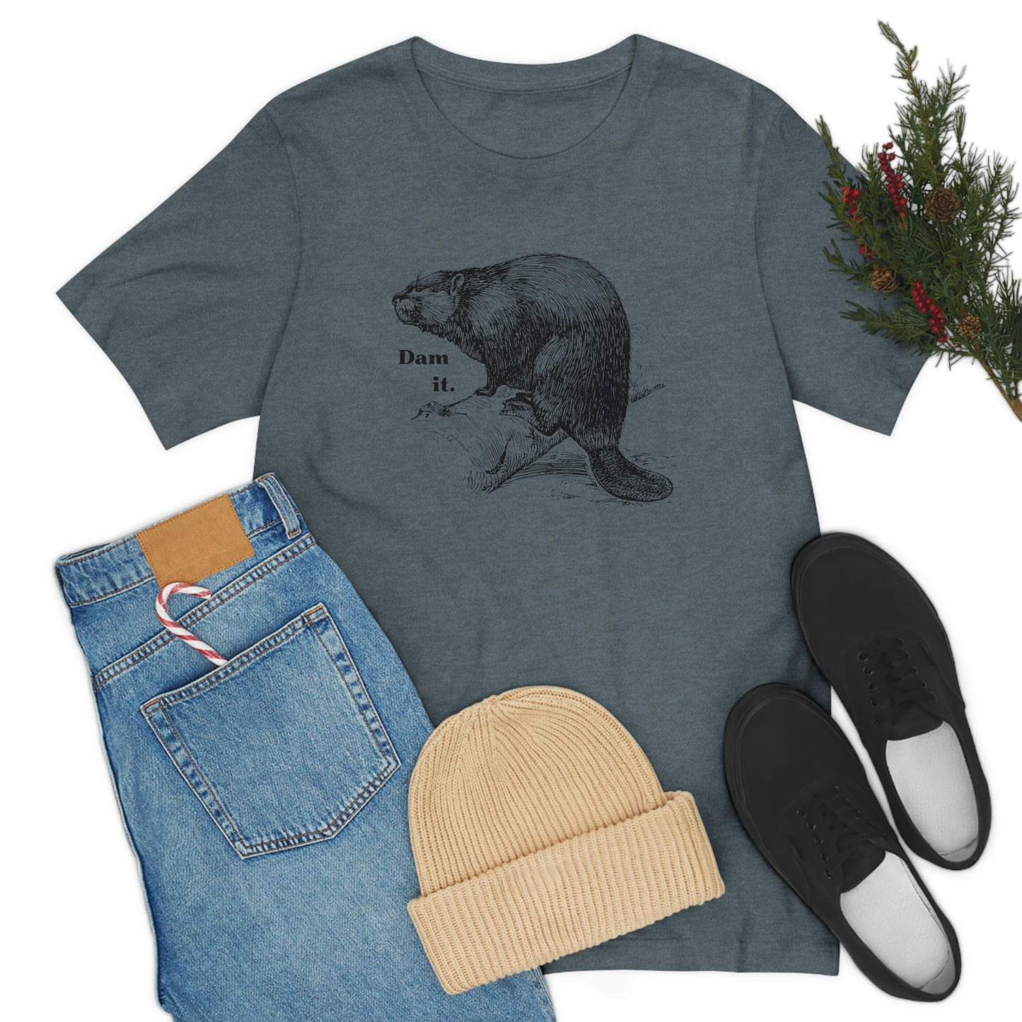 "Dam it" Bella Canvas Graphic Short Sleeve Tee