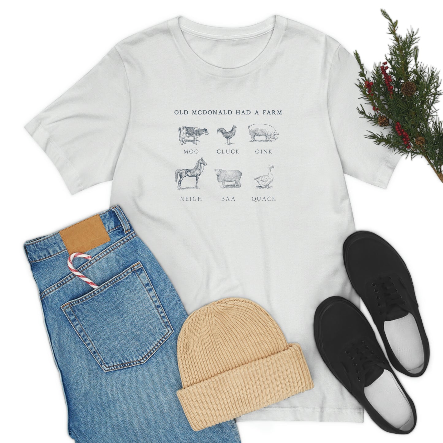 "Old McDonald Tee" Unisex Jersey Short Sleeve Tee (Bella Canvas 3001)