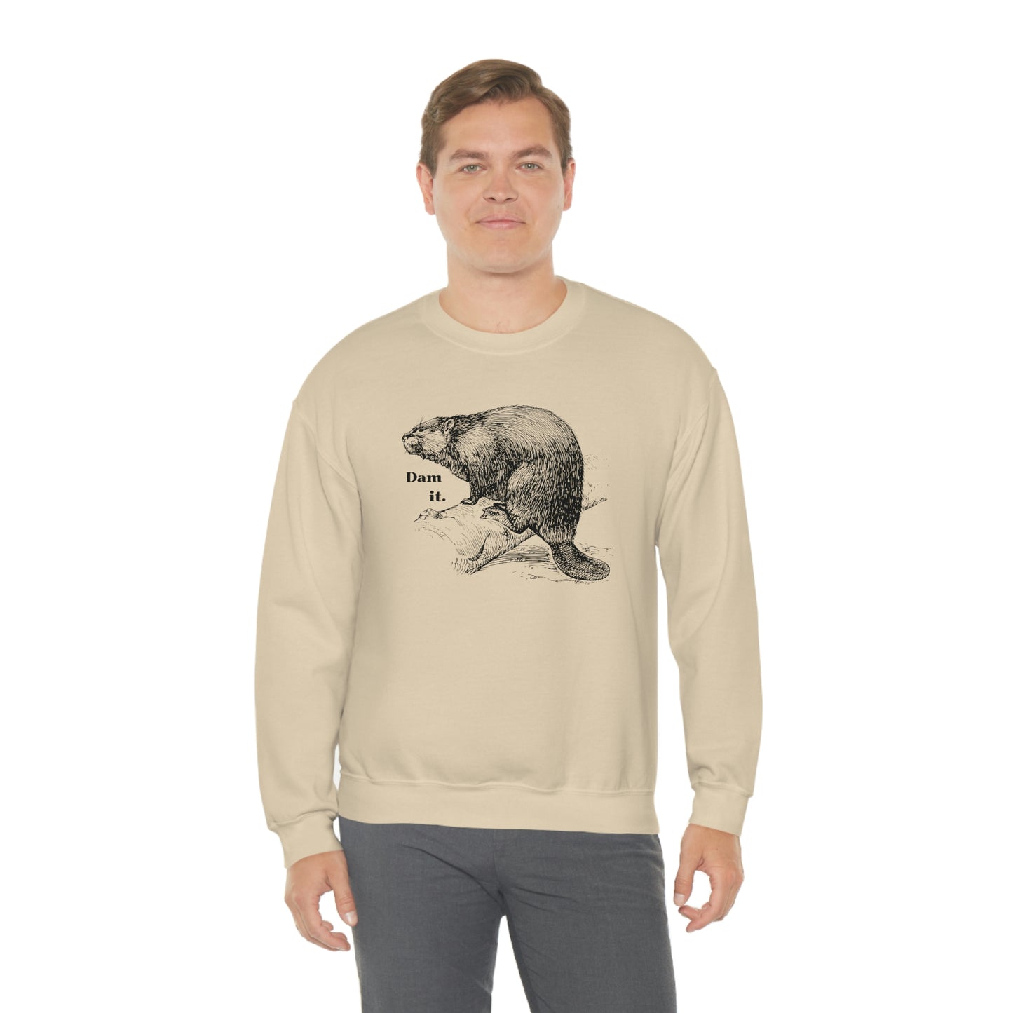 "Dam it" Gildan Graphic Crewneck Sweatshirt