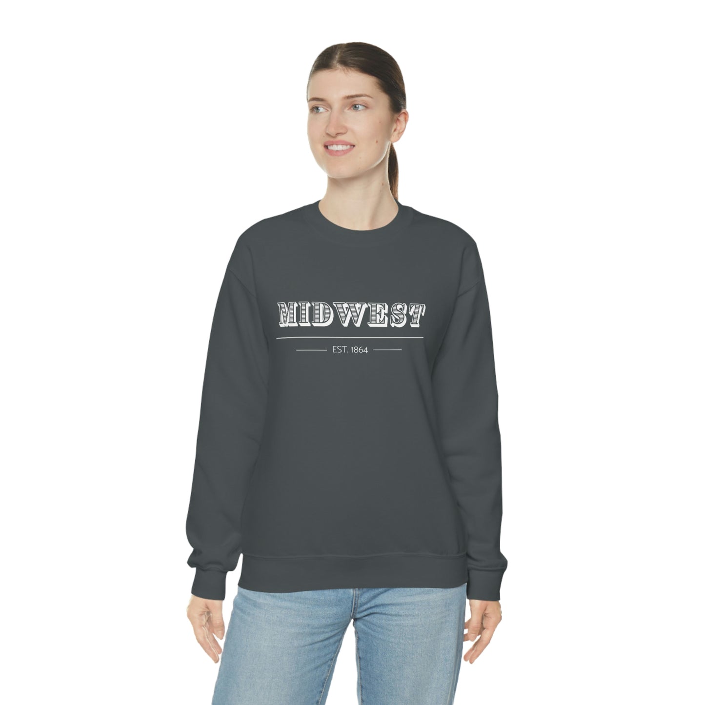 "Midwest" Unisex Heavy Blend™ Crewneck Sweatshirt