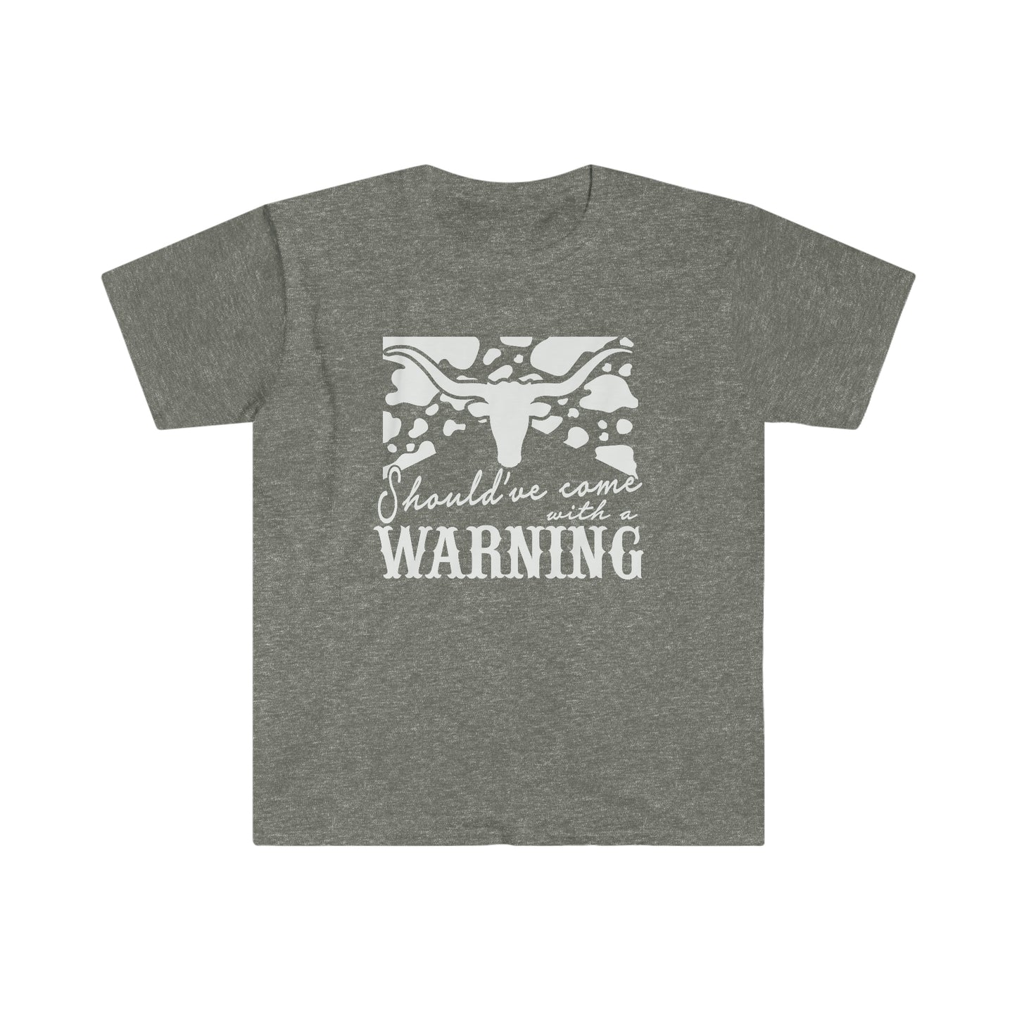 "Should've Come with a Warning" Unisex Heavy Cotton Tee