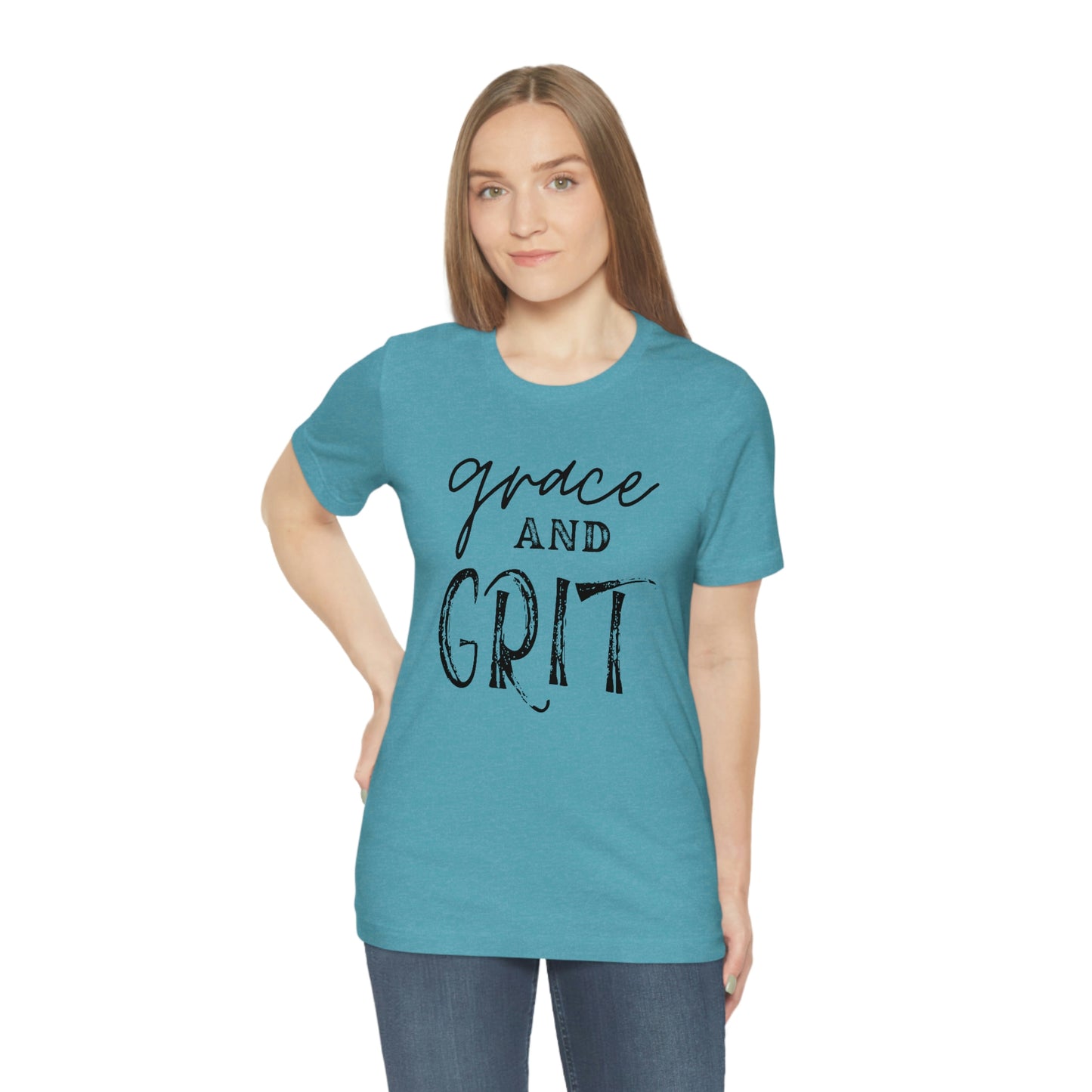 "Grace and Grit" Unisex Jersey Short Tee