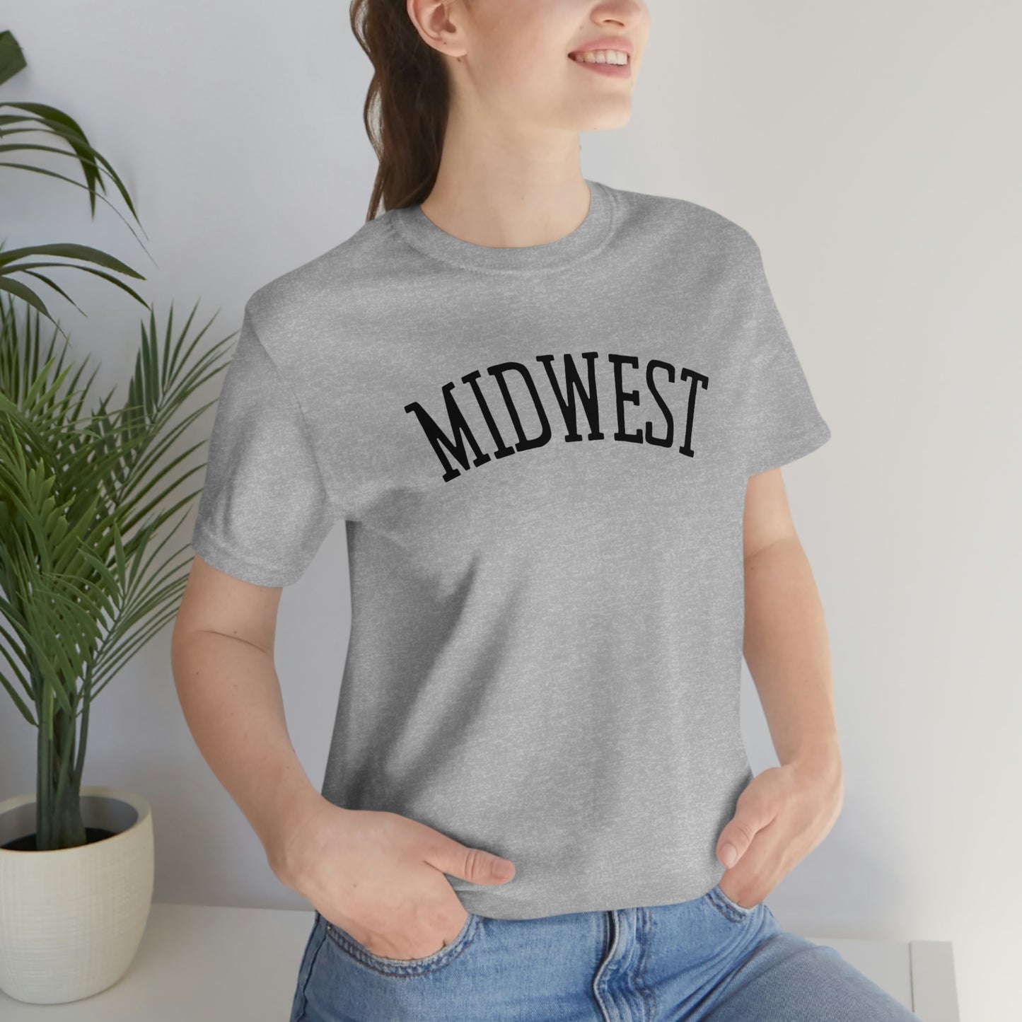 "Midwest" Unisex Jersey Short Sleeve Tee