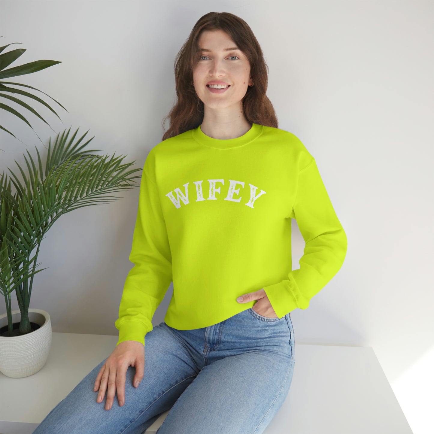 "Wifey" Unisex Heavy Blend™ Crewneck Sweatshirt